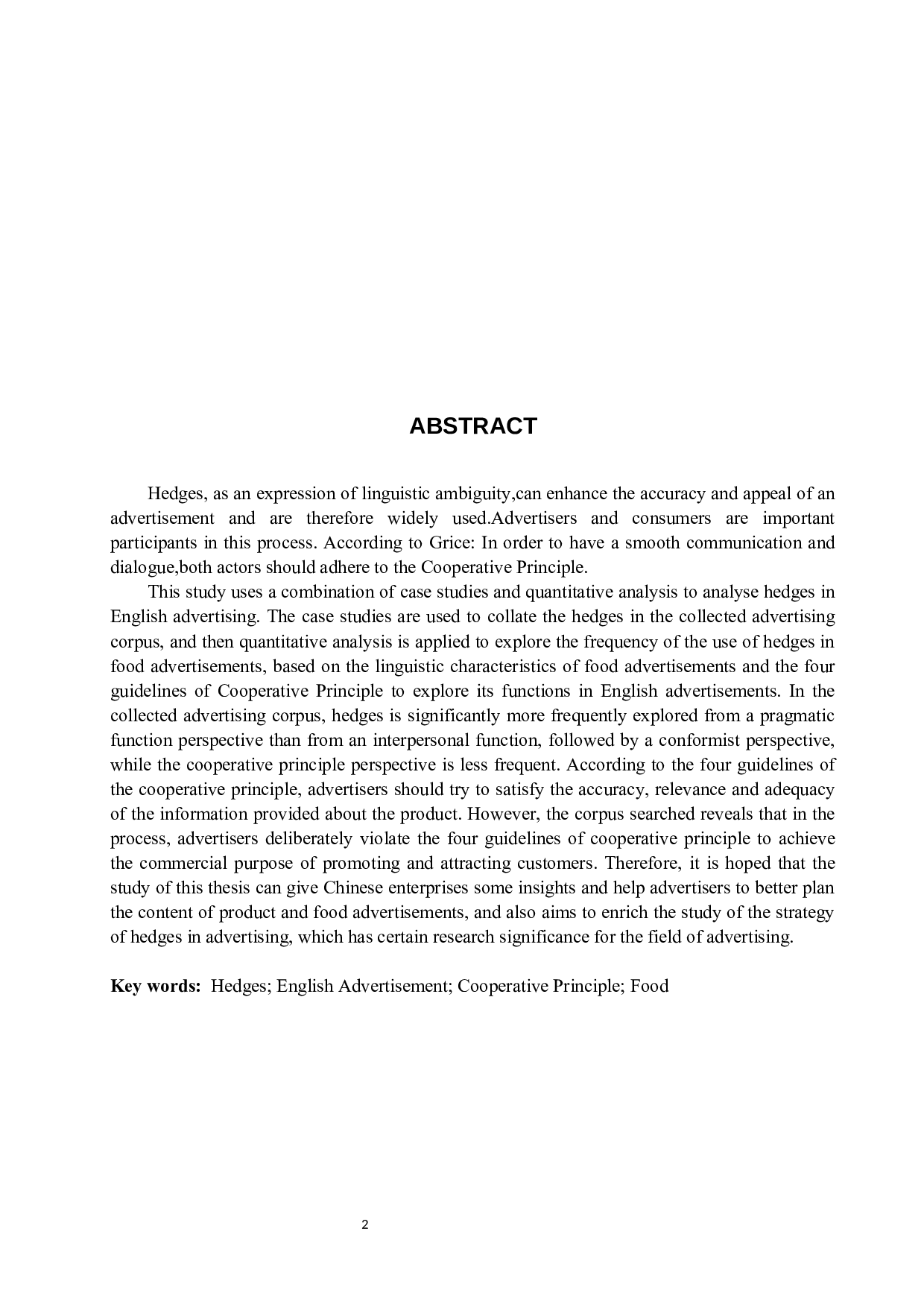 从合作原则分析英语广告中的模糊限制语-6890字.docx 第4页