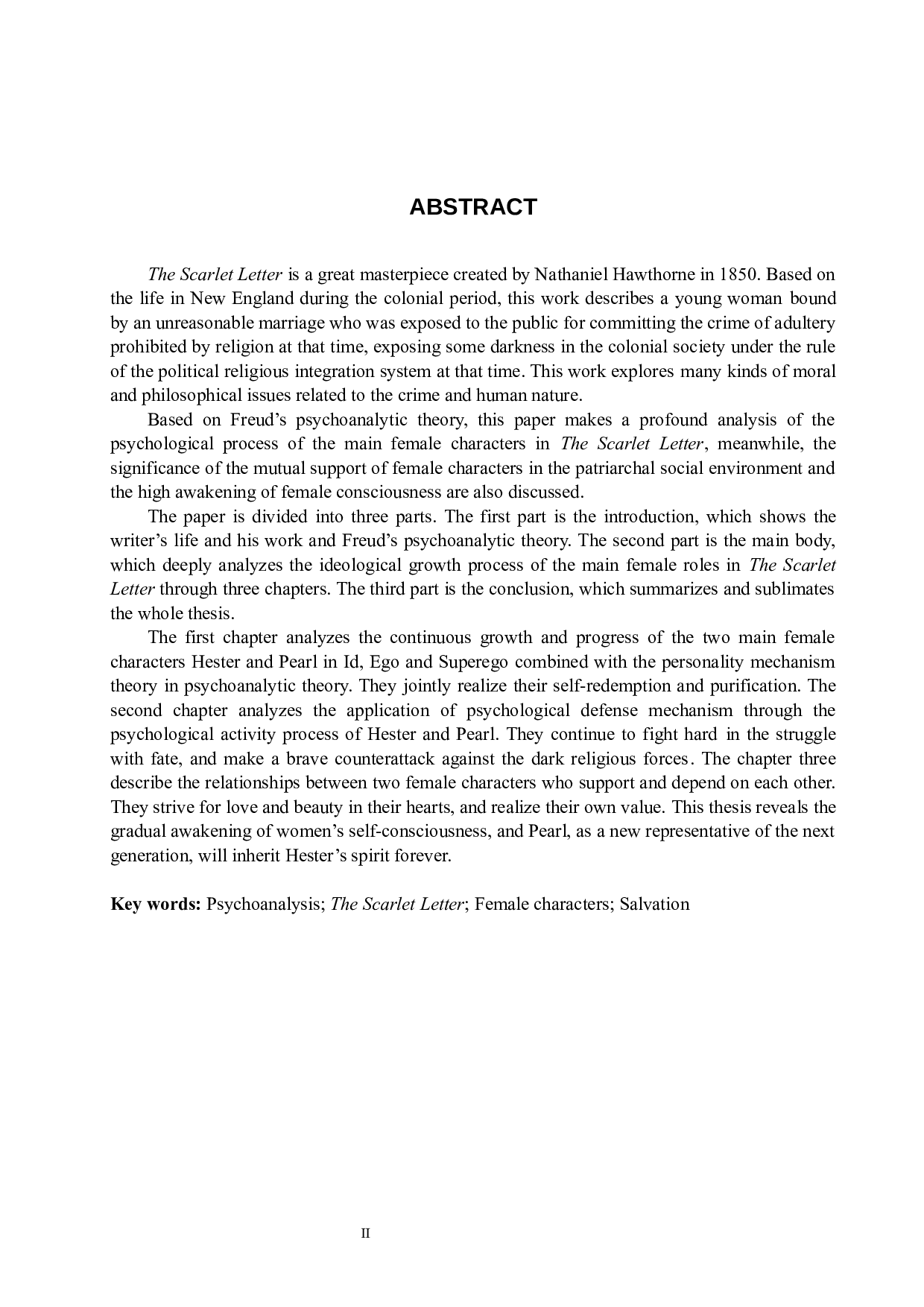 救赎与追求&mdash;&mdash;以精神分析理论解读《红字》中的主要女性角色-11447字.docx 第3页