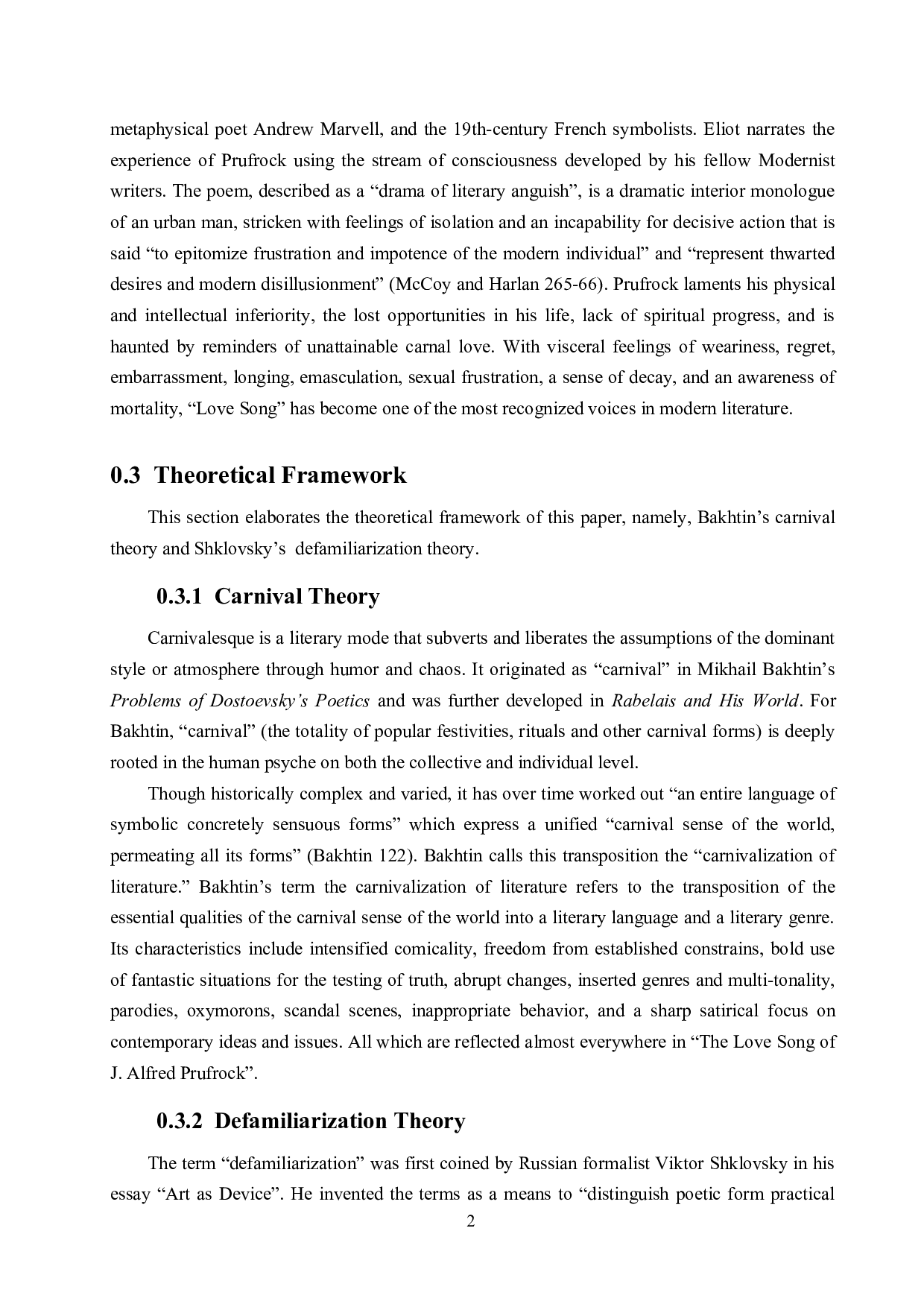 艾略特《J&middot;阿尔弗雷德&middot;普鲁弗洛克的情歌》之狂欢陌生化解读-10043字.docx 第7页