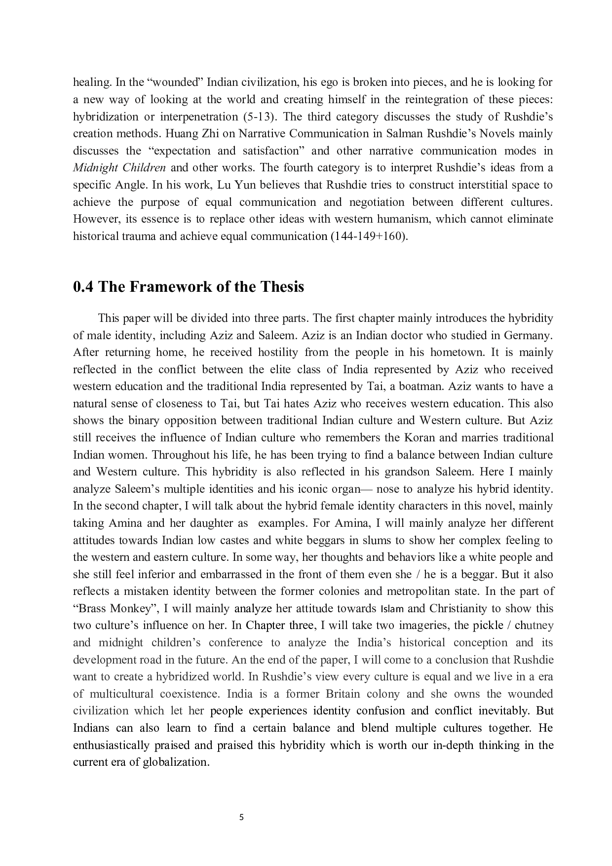 混杂的世界：拉什迪小说《午夜之子》的后殖民解读-8989字.docx 第10页