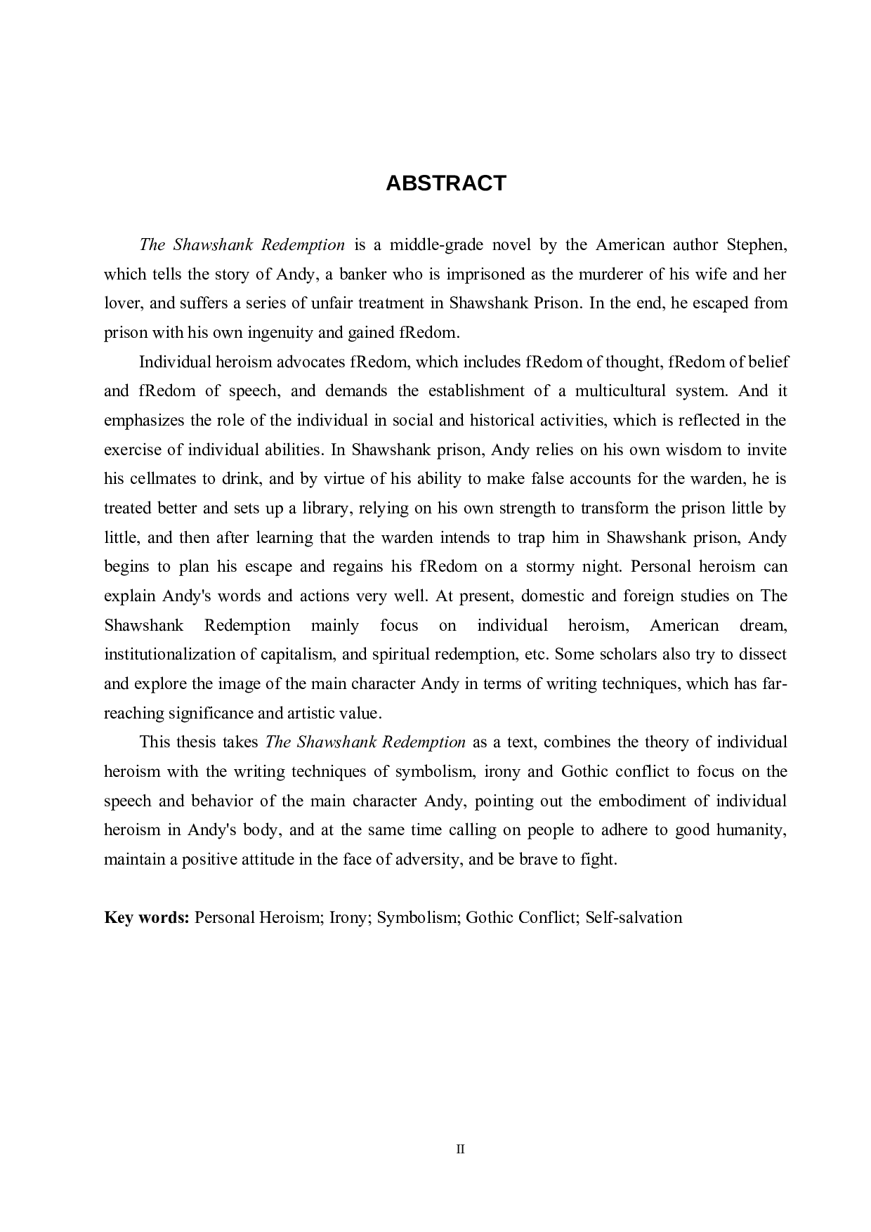 从个人英雄主义分析《肖申克的救赎》写作手法-8708字.docx 第3页