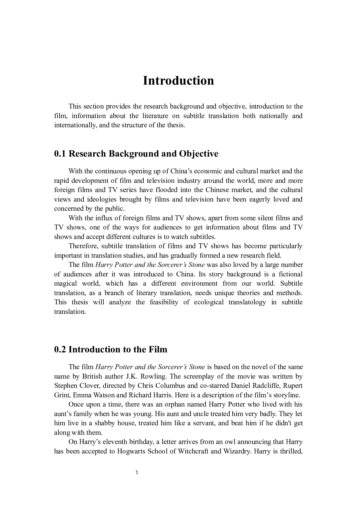 生态翻译学视角下的电影字幕翻译研究&mdash;&mdash;以《哈利&middot;波特与魔法石》为例-8860字.docx 第6页