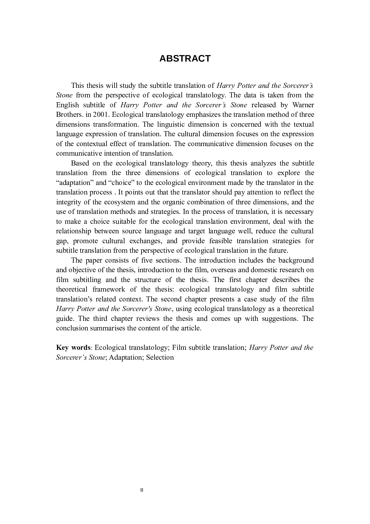 生态翻译学视角下的电影字幕翻译研究&mdash;&mdash;以《哈利&middot;波特与魔法石》为例-8860字.docx 第3页