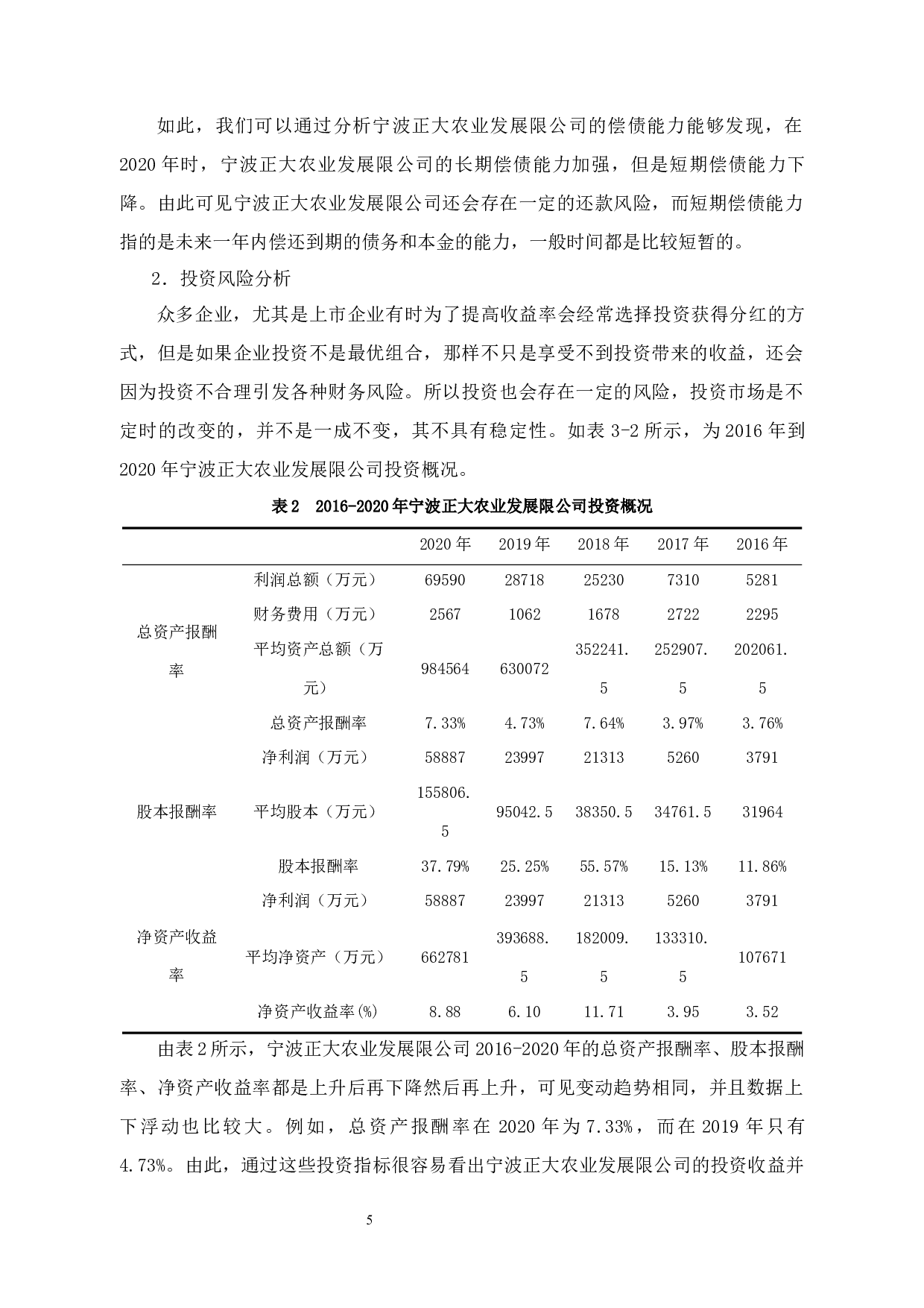 宁波正大农业发展有限公司财务风险分析-10250字.docx 第8页