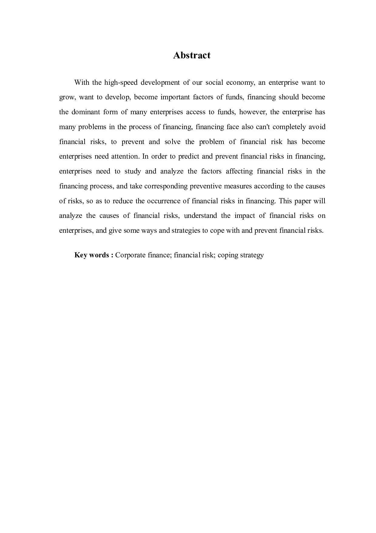 企业在融资过程中的财务风险及应对策略-6782字.pdf 第3页