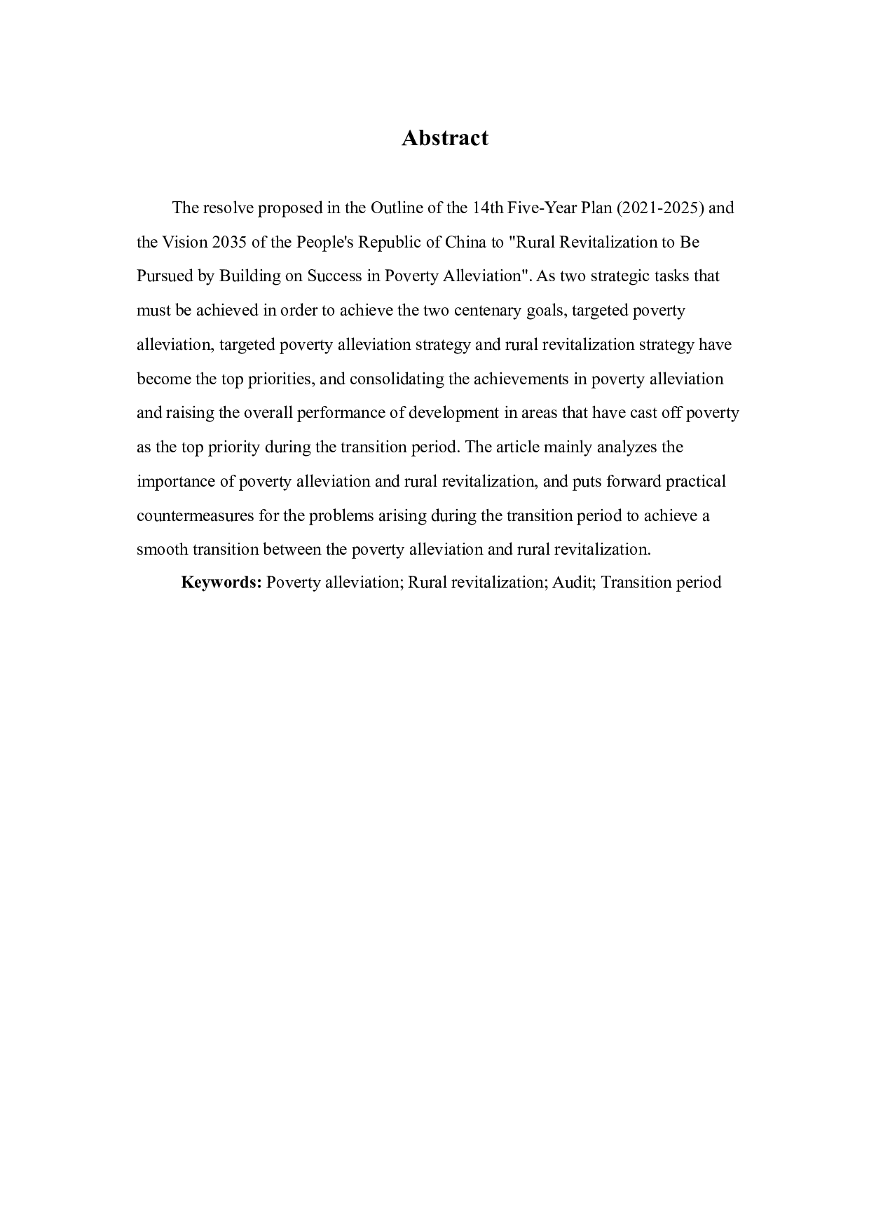 脱贫攻坚向乡村振兴过渡期的审计思路探究-6439字.docx 第3页