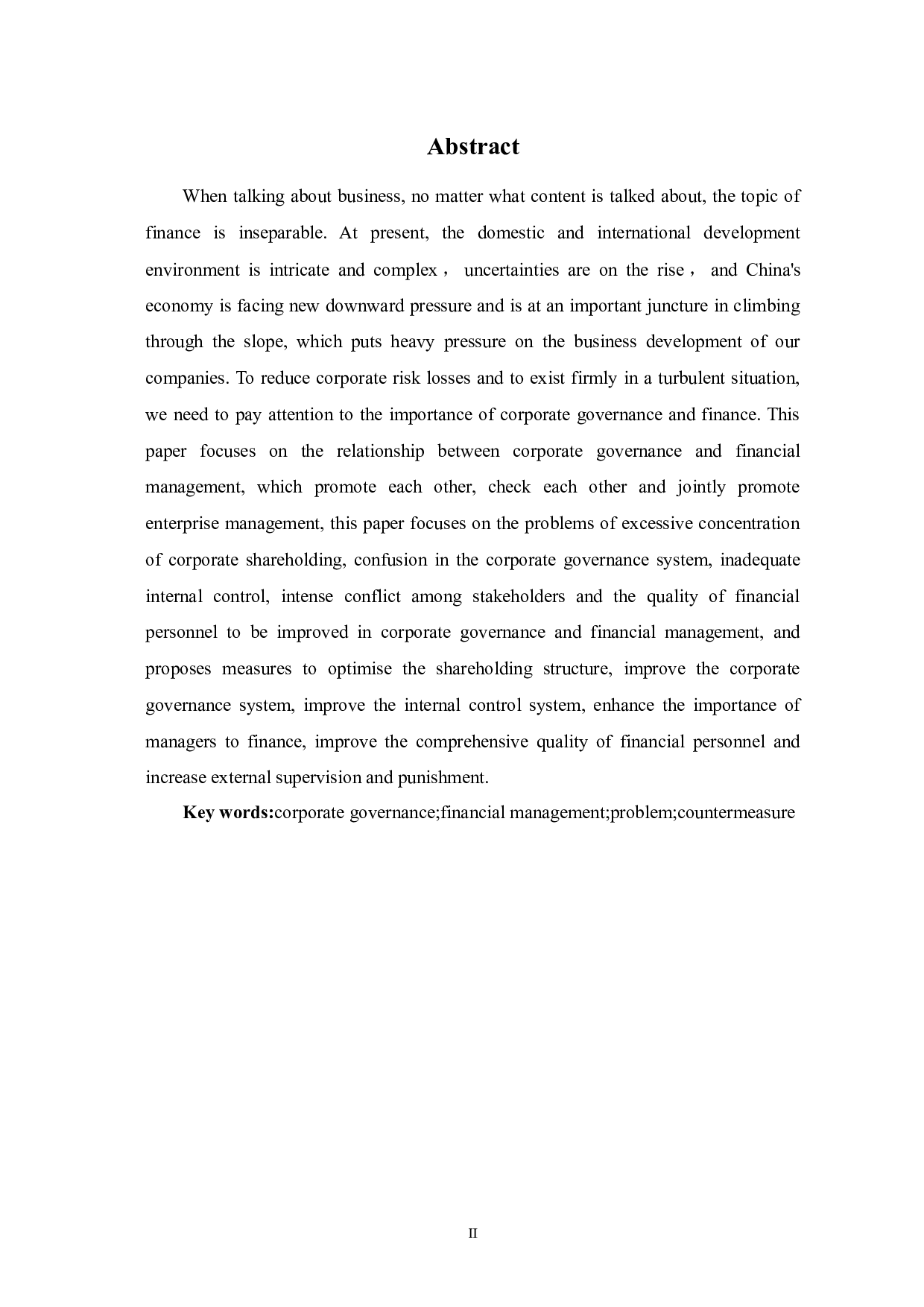 公司治理与公司财务的关系问题研究-8152字.docx 第3页
