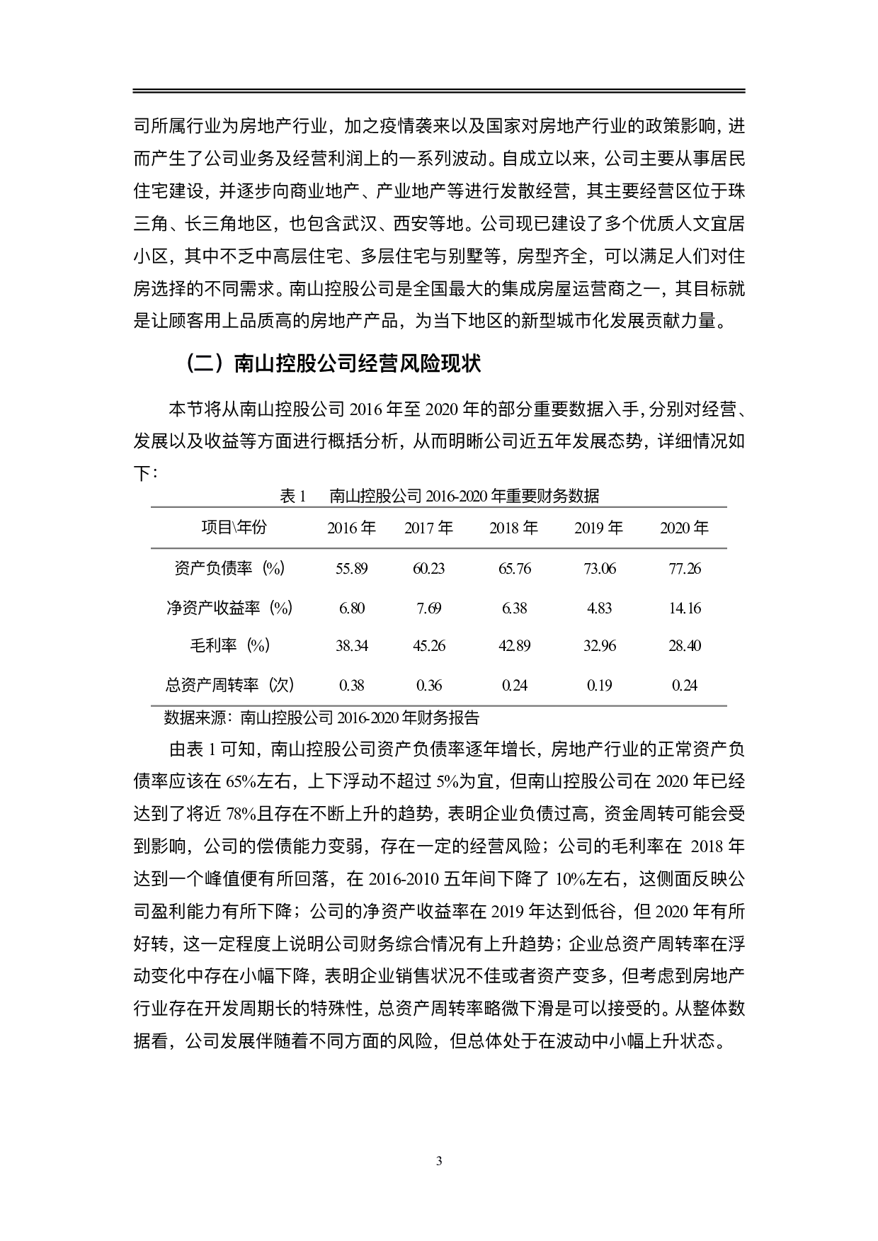 南山控股股份有限公司财务风险管理问题研究-10457字.pdf 第6页