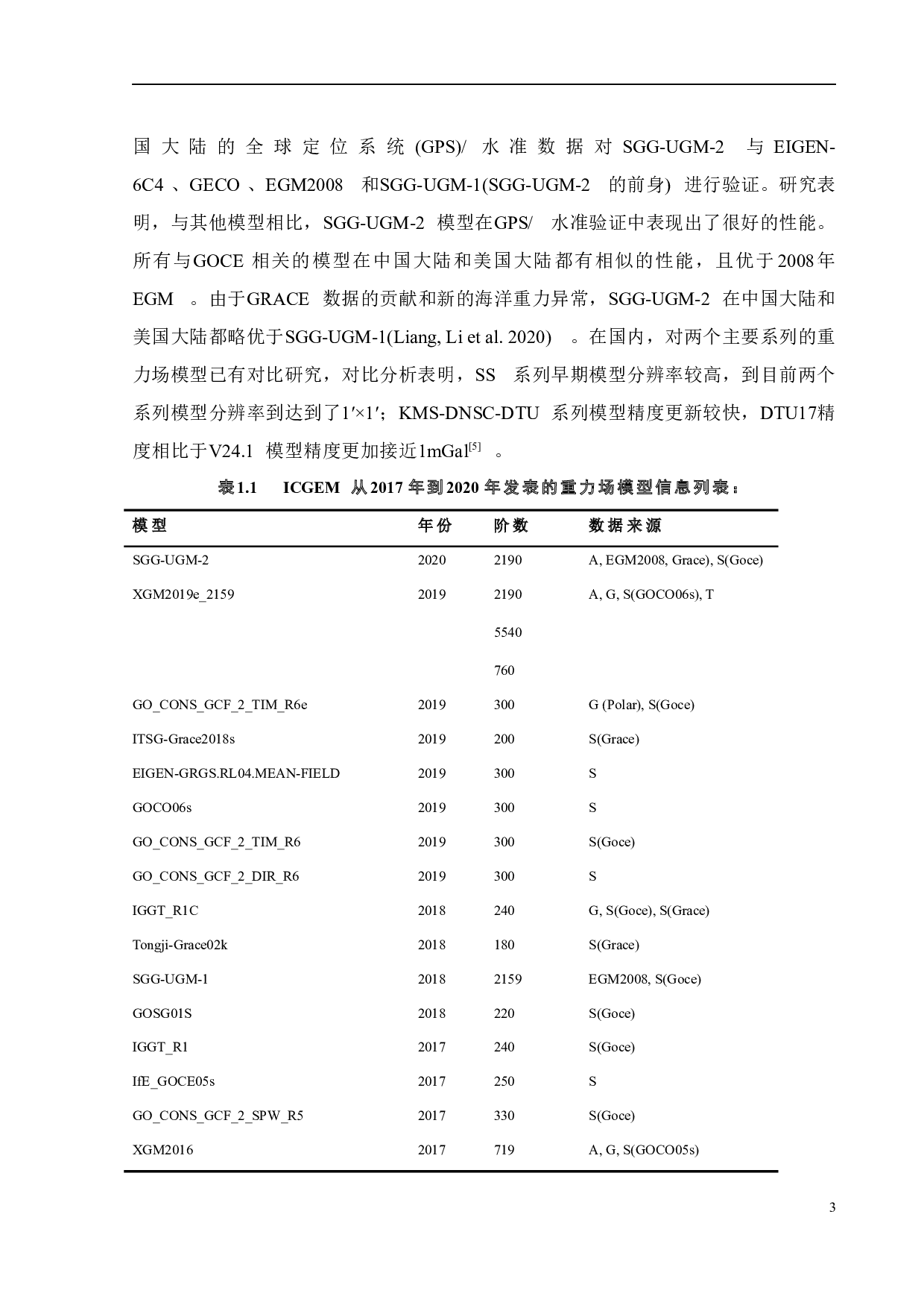 中国南海地区不同重力场模型对比分析-12364字.docx 第6页
