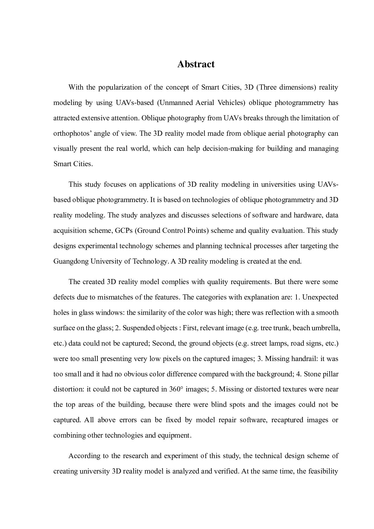 利用无人机倾斜摄影制作实景三维模型-26306字.pdf 第1页