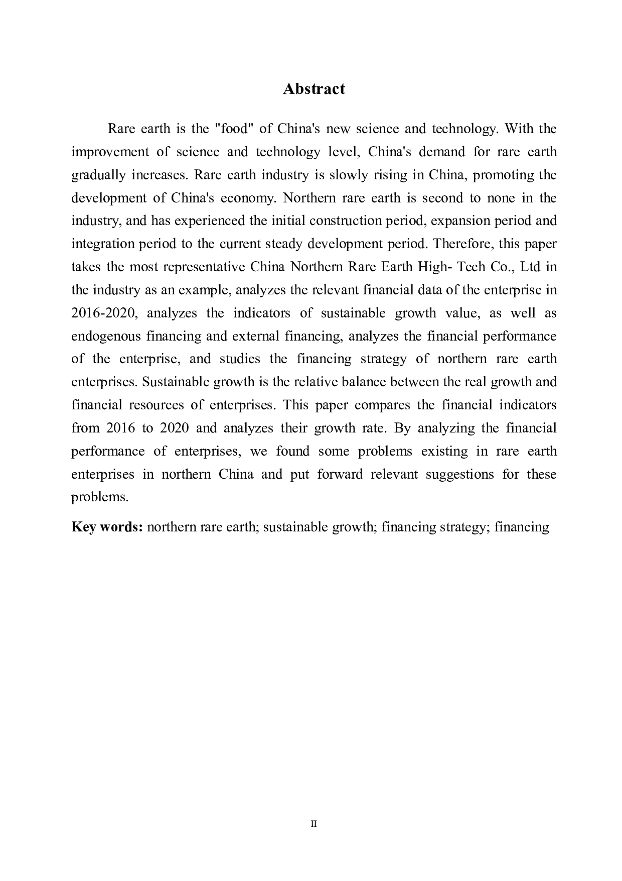 北方稀土高科融资策略研究-10259字.pdf 第3页