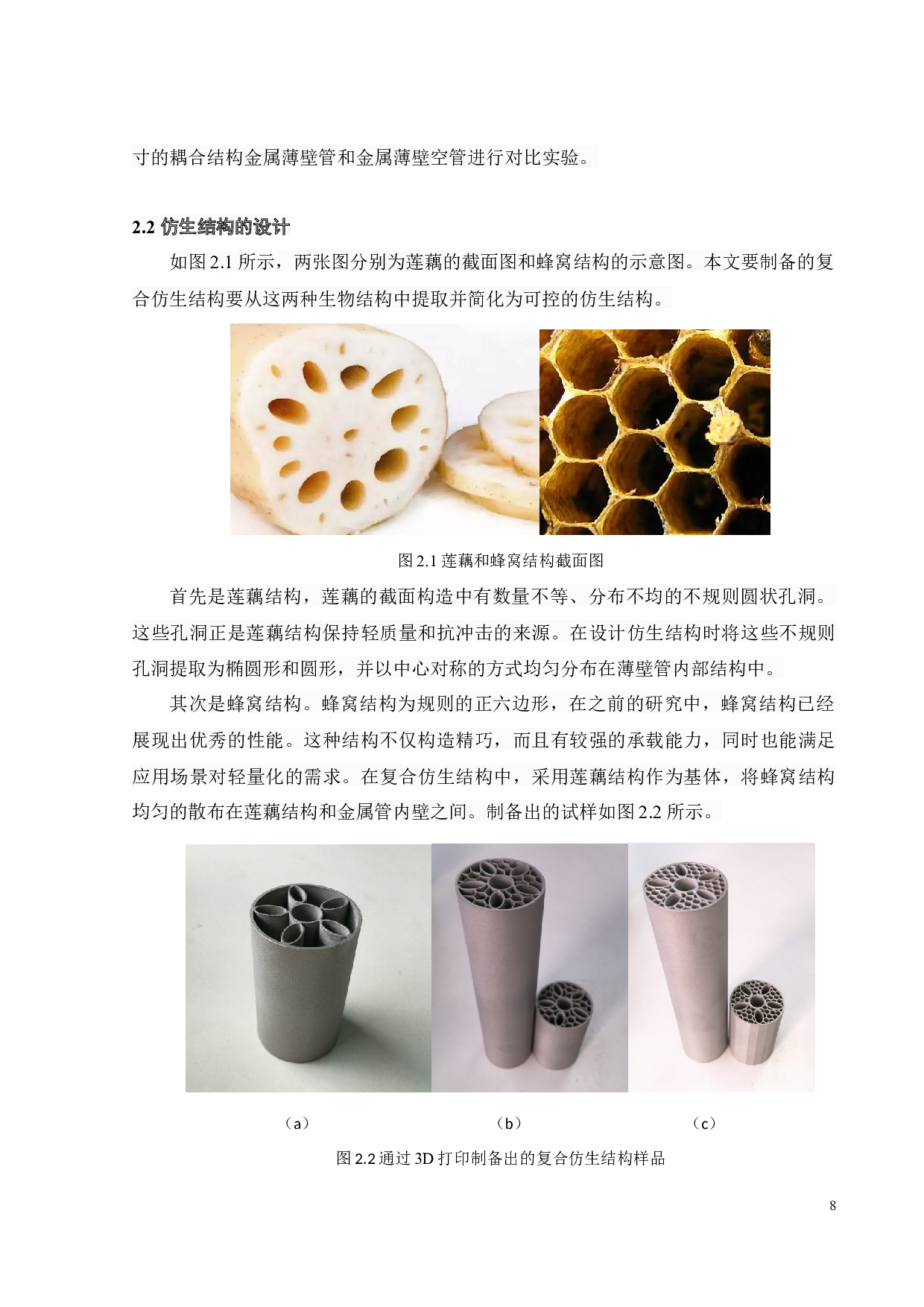 莲藕-蜂窝复合仿生结构侧向力学行为与吸能特性-18602字.docx 第10页