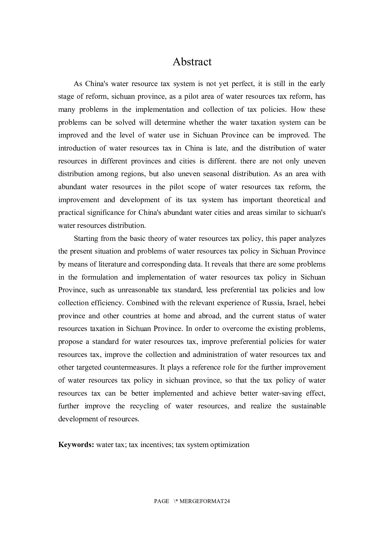 四川省水资源税问题探究-19851字.docx 第2页