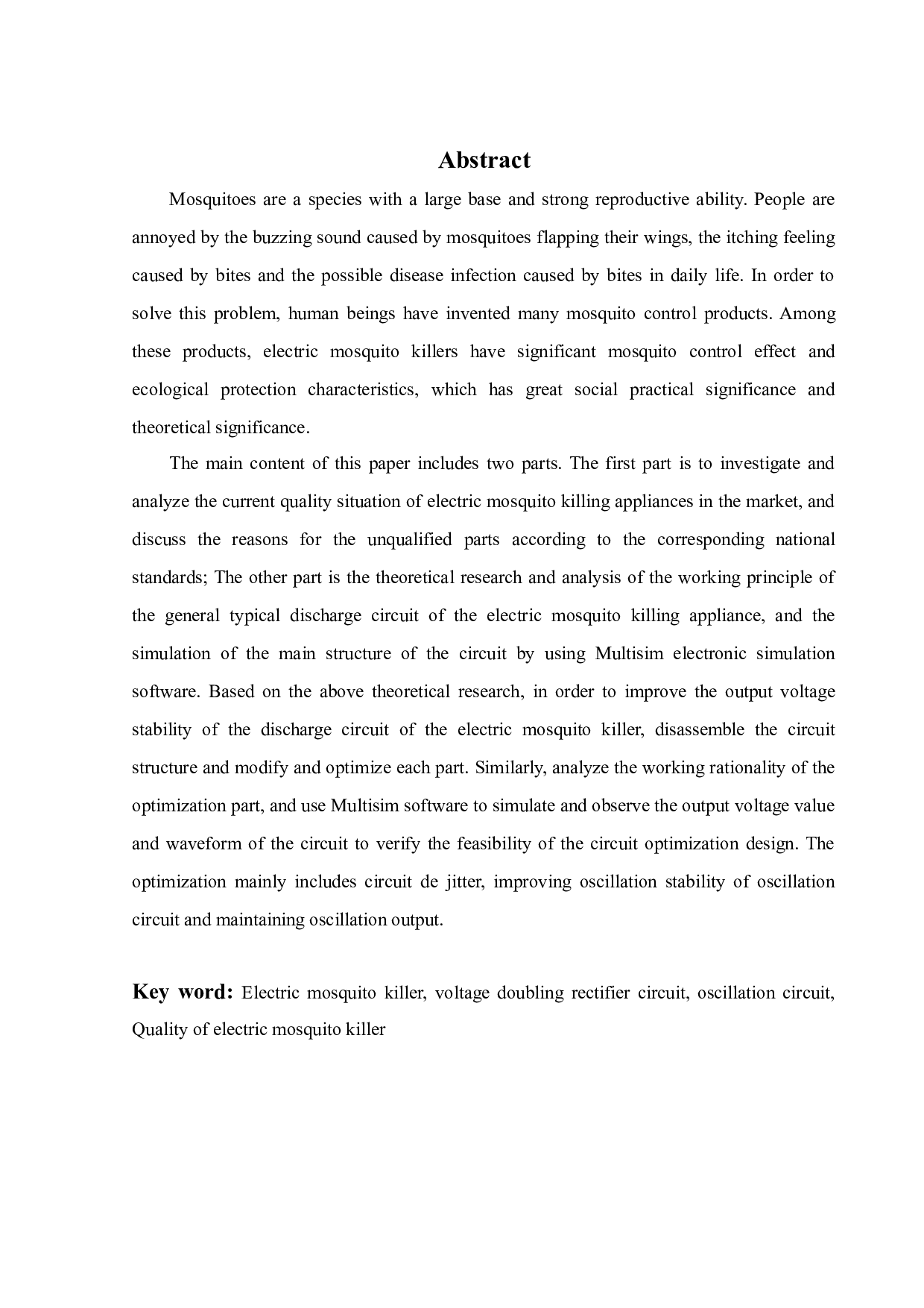 电灭蚊器具放电电路的研究设计-18072字.docx 第3页
