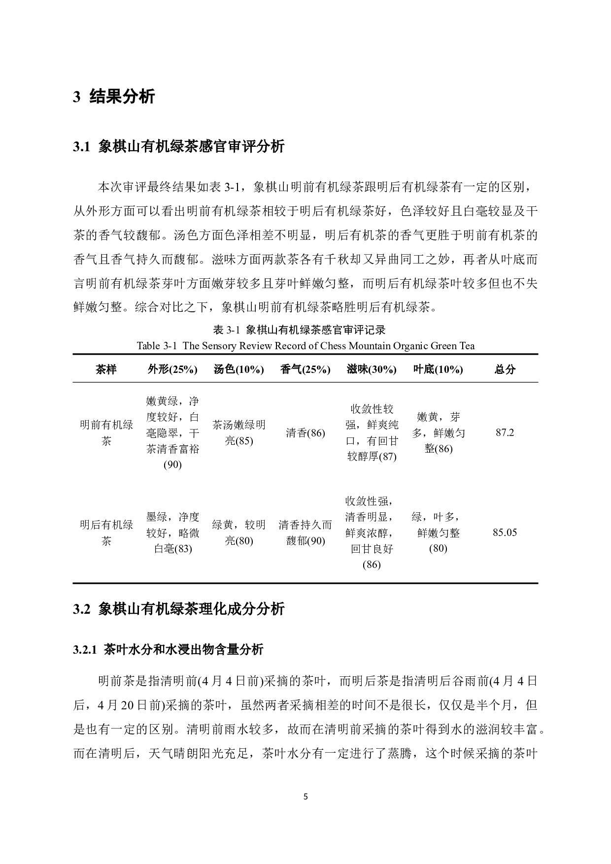 象棋山有机绿茶品质分析-7303字.docx 第9页