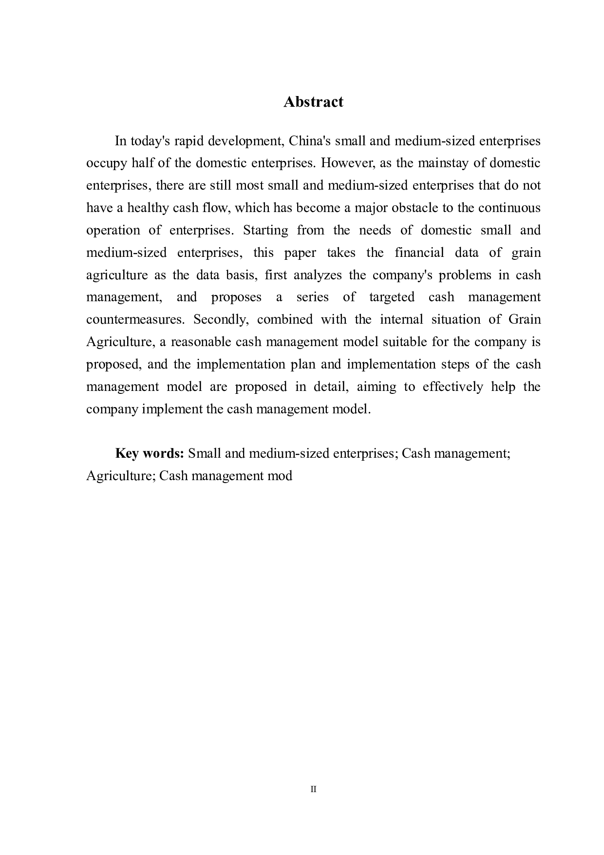 五谷农业现金管理问题分析与研究-14473字.pdf 第3页