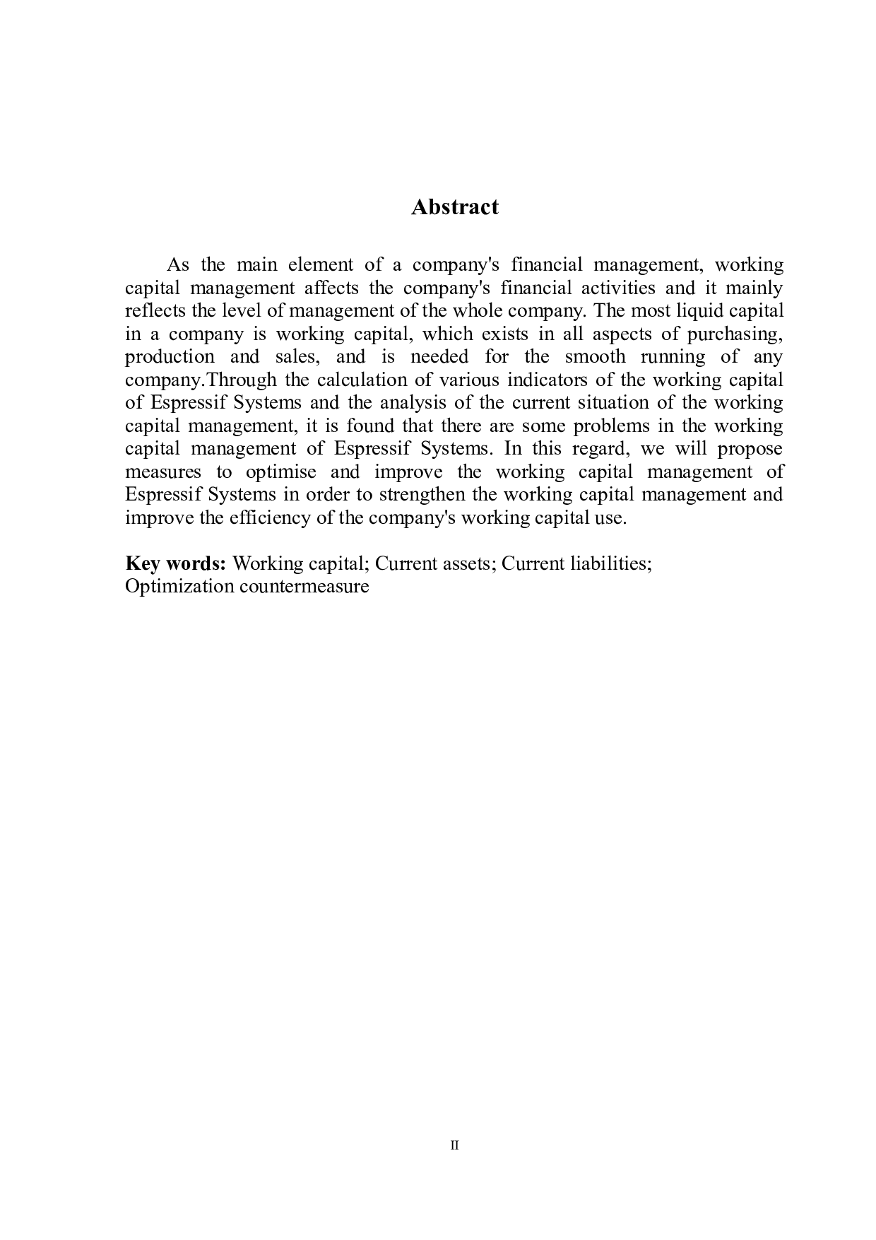乐鑫科技股份有限公司营运资金管理研究-11490字.doc 第3页