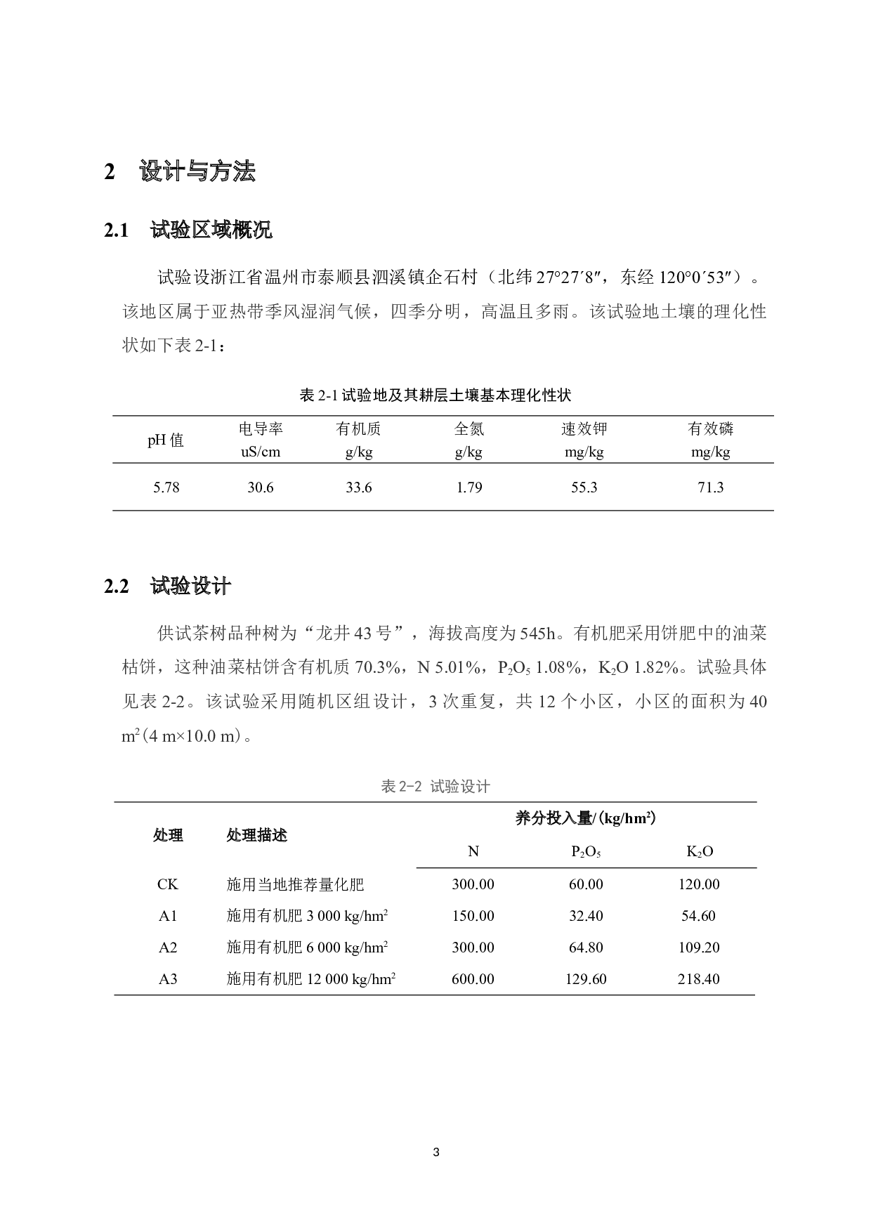 不同量有机肥施用对茶叶产量、品质及其土壤肥力的影响-7705字.doc 第8页