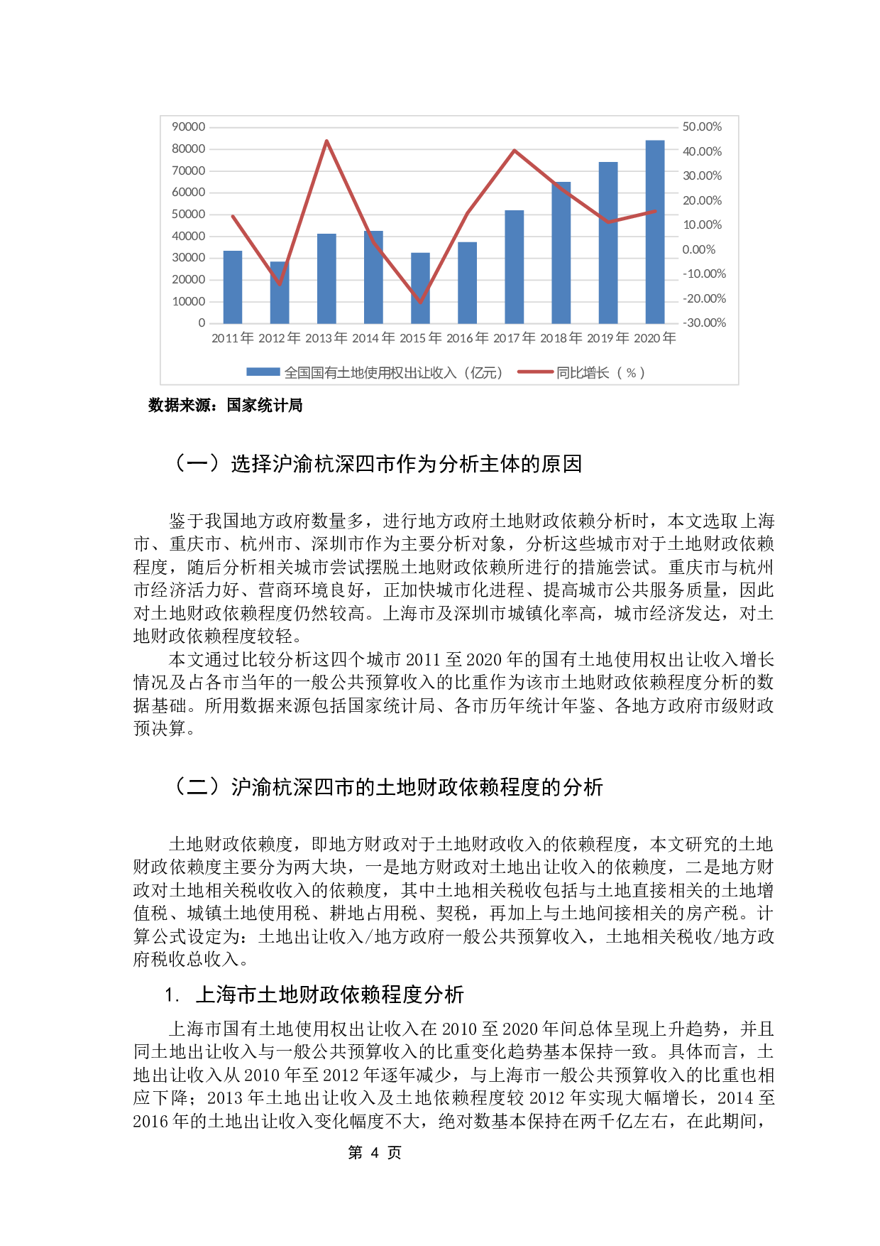 我国地方政府对于土地财政依赖程度的研究-12740字.docx 第9页