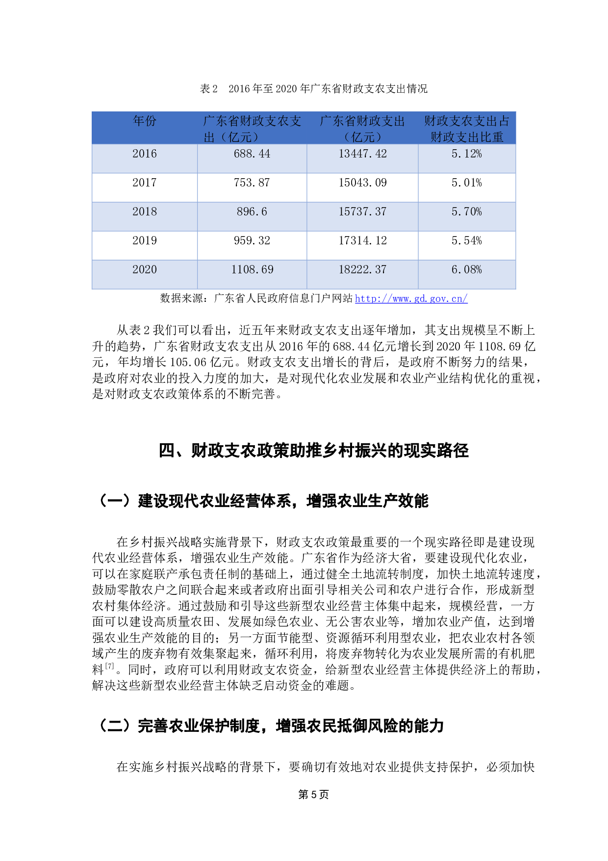 乡村振兴战略下财政支农政策的研究&mdash;&mdash;以广东省为例-8365字.docx 第10页