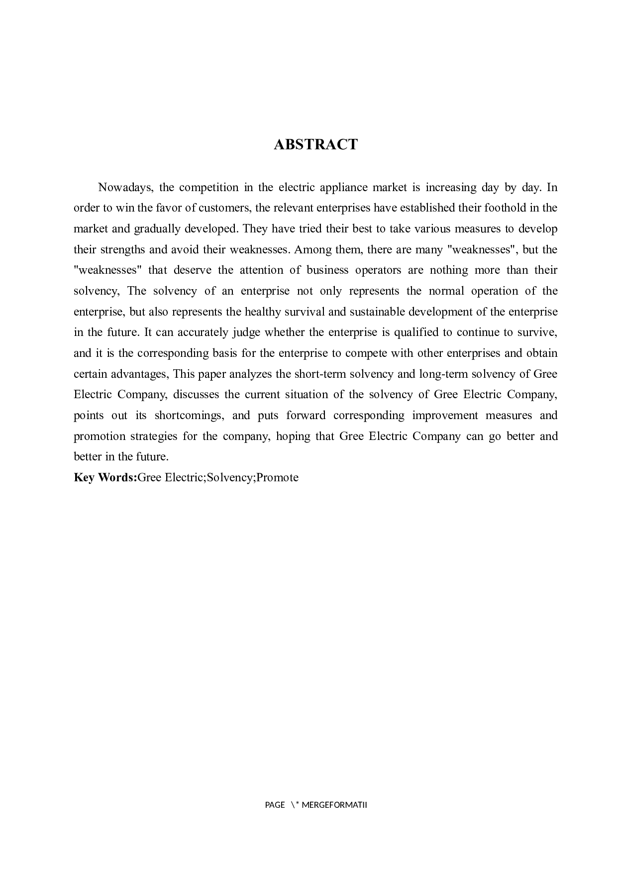 格力电器偿债能力探究及其提升策略-9665字.docx 第2页