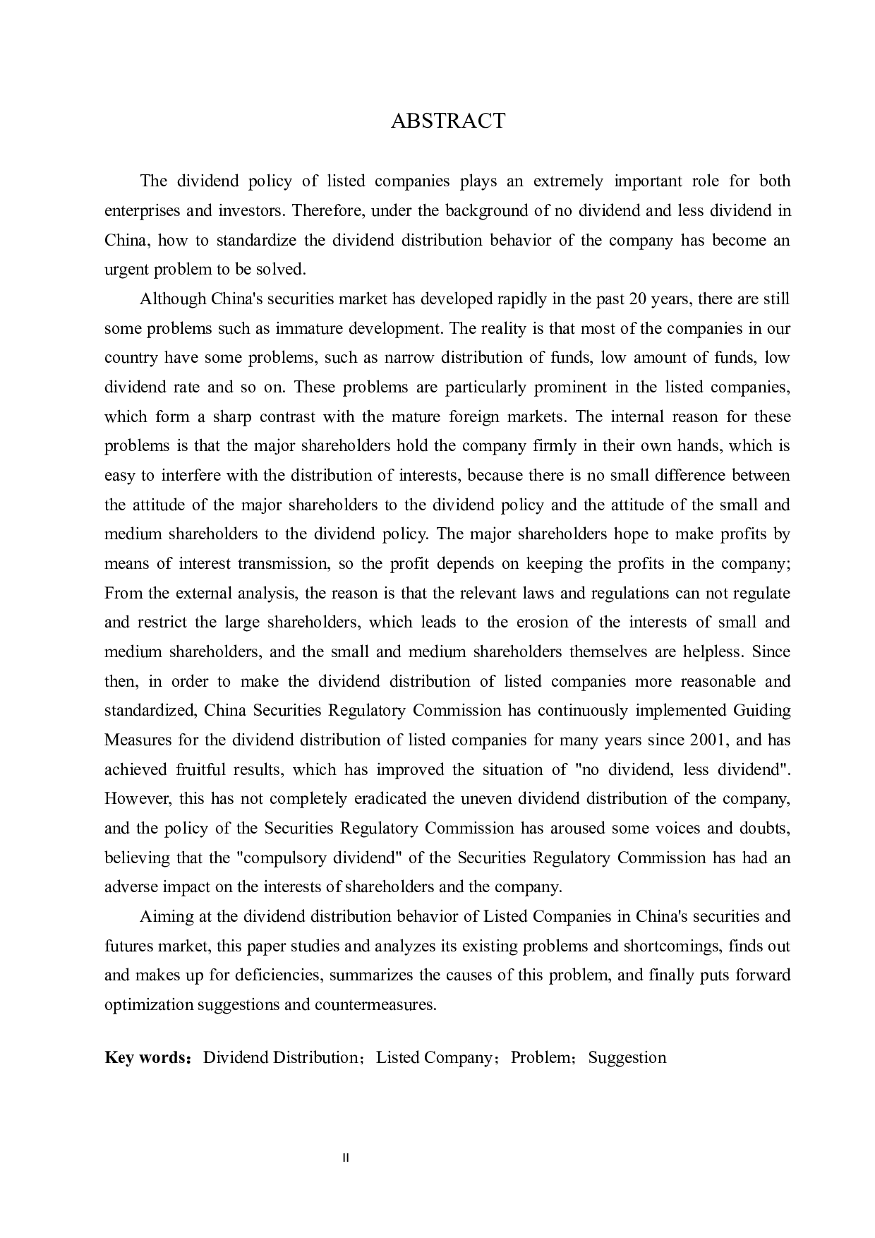 我国上市公司股利分配存在的问题及对策研究-12474字.docx 第3页