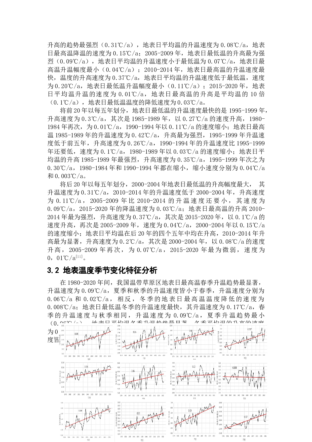温带草原区近40年地表温度变化特征研究-6147字.doc 第7页