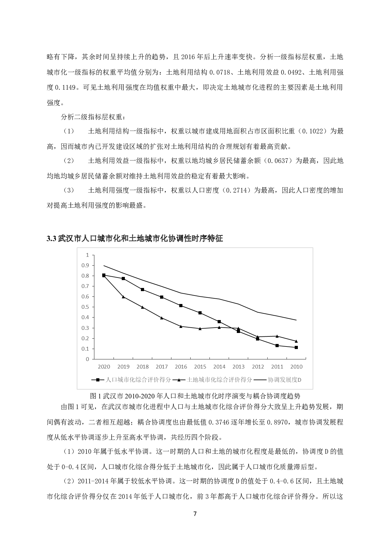 武汉市人口城市化和土地城市化耦合协调关系分析-8421字.docx 第9页