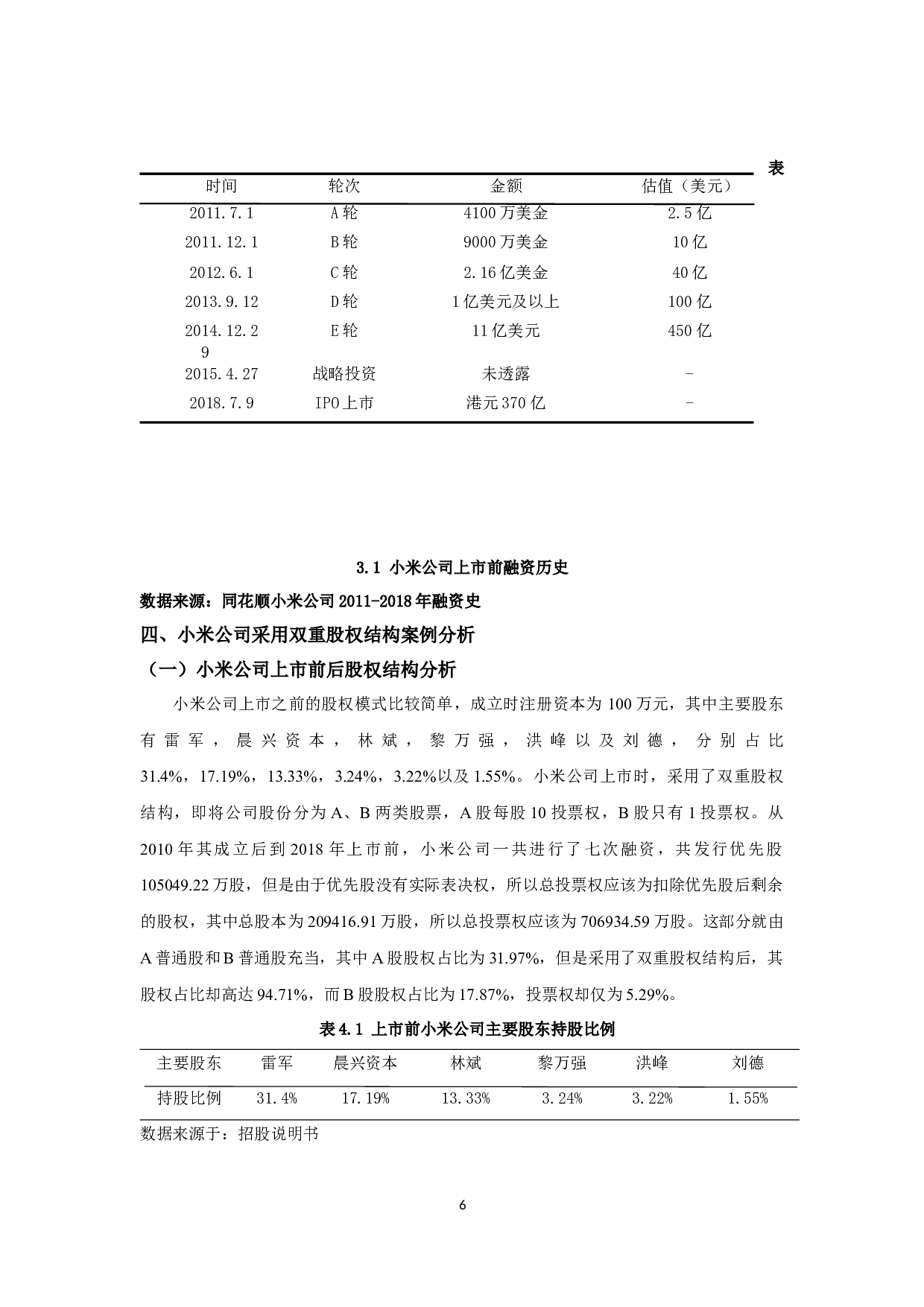 小米科技有限责任公司双重股权结构对企业财务绩效的影响-12505字.docx 第9页