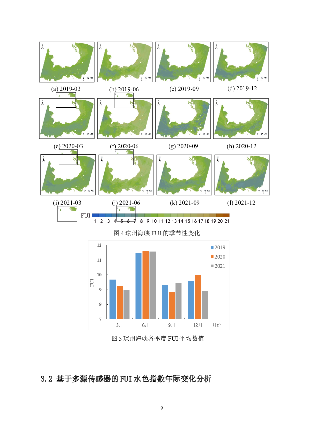 基于水体颜色的琼州海峡水环境遥感分析-8527字.docx 第10页
