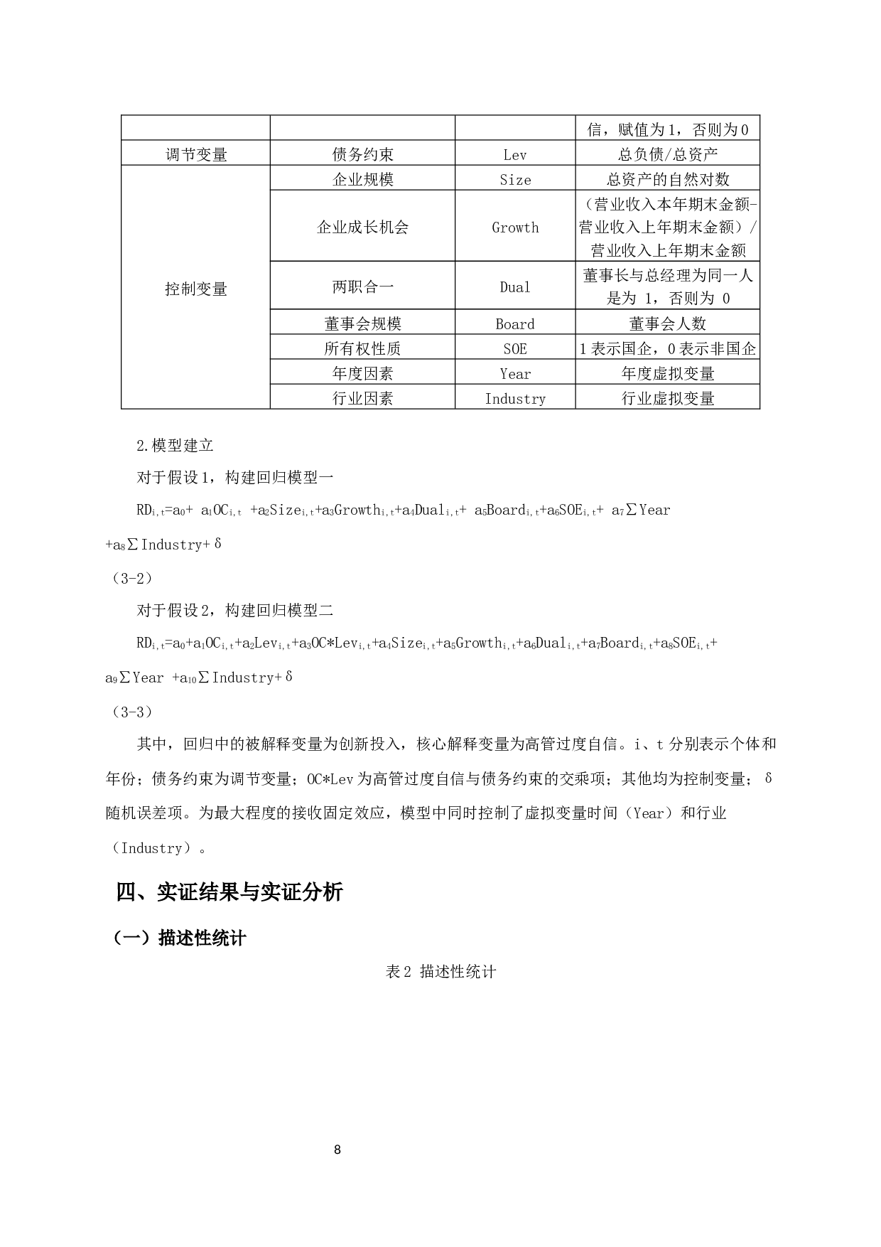 管理者过度自信、债务约束与企业创新投入的实证研究-11254字.docx 第10页