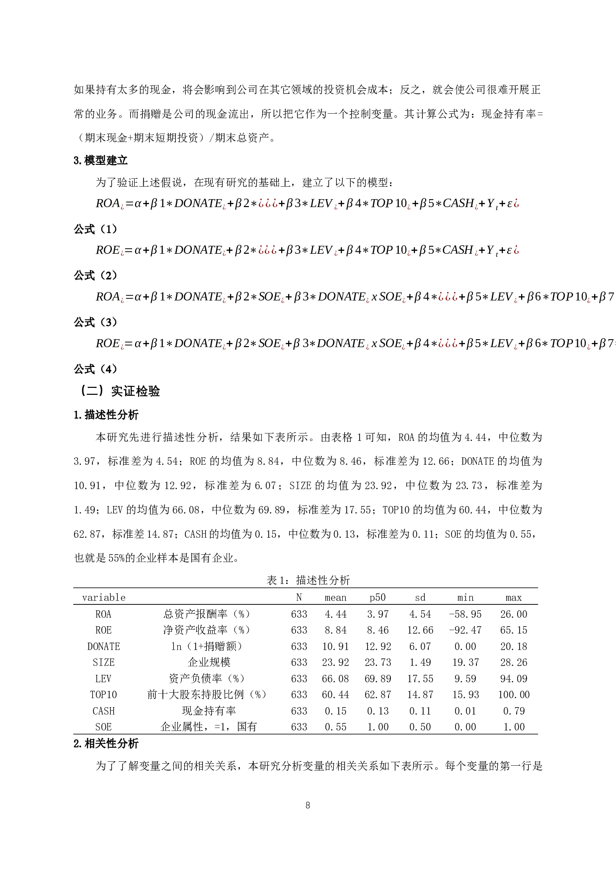 我国房地产上市公司慈善捐赠对企业财务绩效的影响研究-11233字.docx 第10页