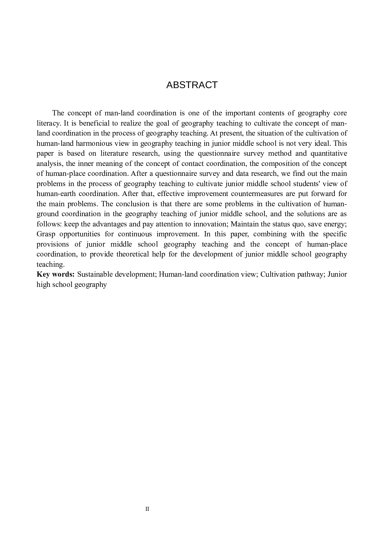 初中地理教学中人地协调观培养途径研究_以容城镇第一中学为例-9295字.docx 第2页