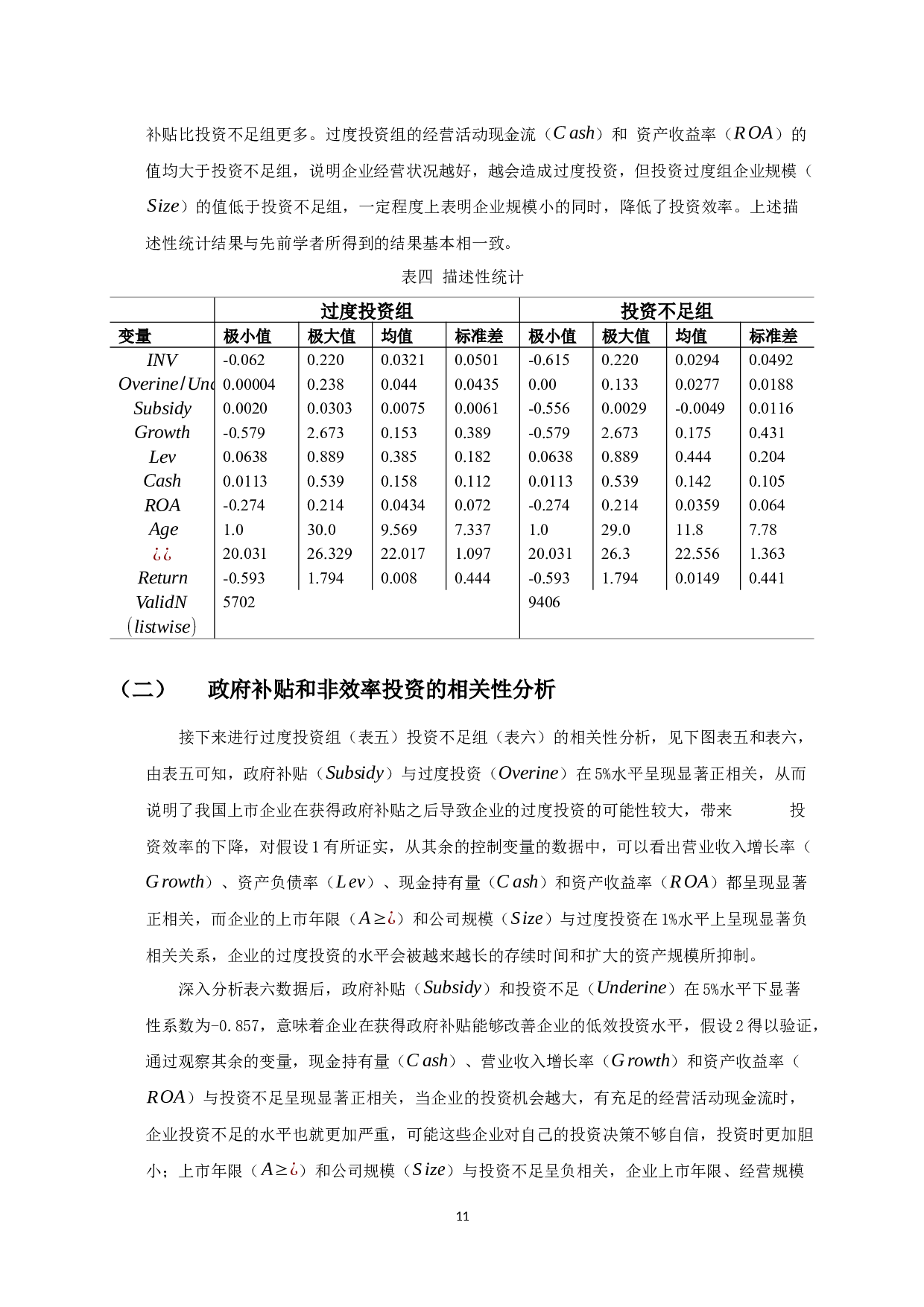 政府补贴对企业非效率投资影响的实证研究-11506字.docx 第10页