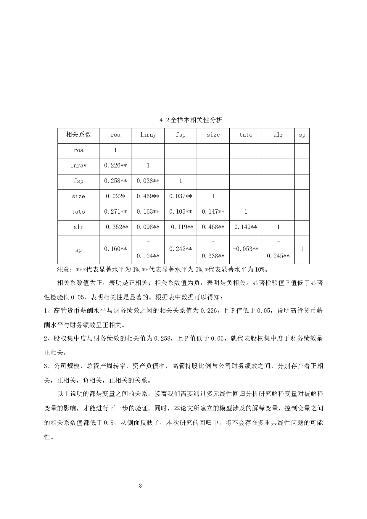 高管薪酬、股权结构与财务绩效关系的实证分析-10173字.docx 第10页