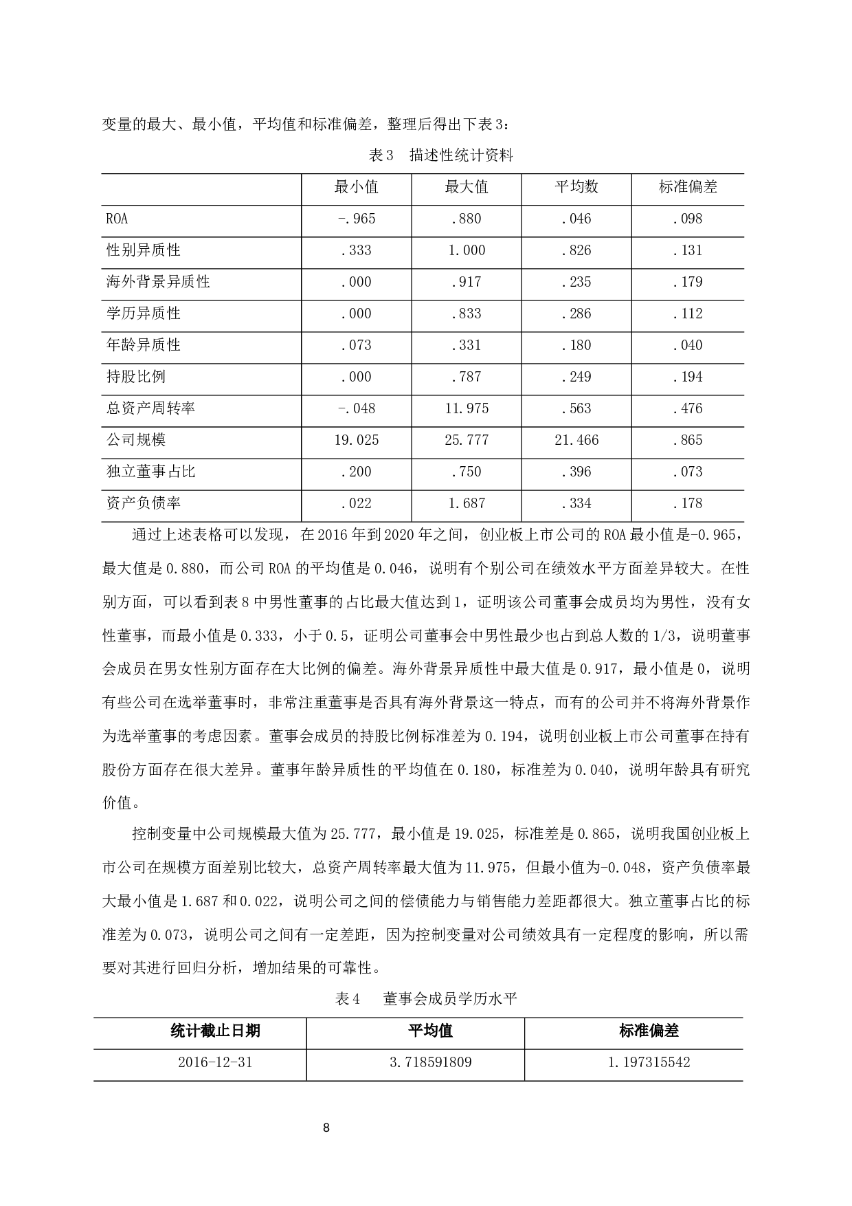 创业板上市公司董事会异质性对公司绩效的影响研究-12557字.docx 第10页