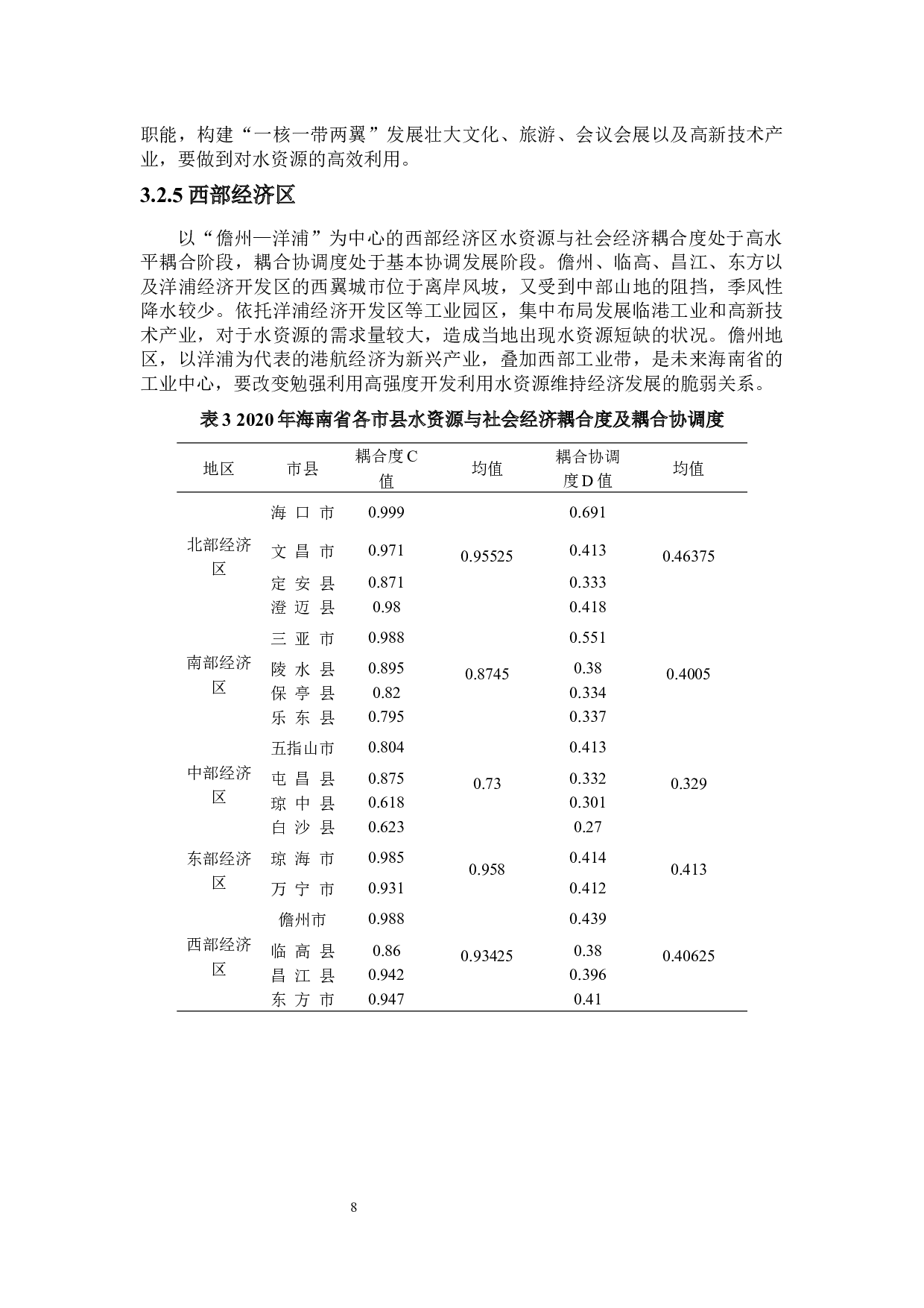 海南省水资源与社会经济耦合协调性分析-9807字.docx 第10页