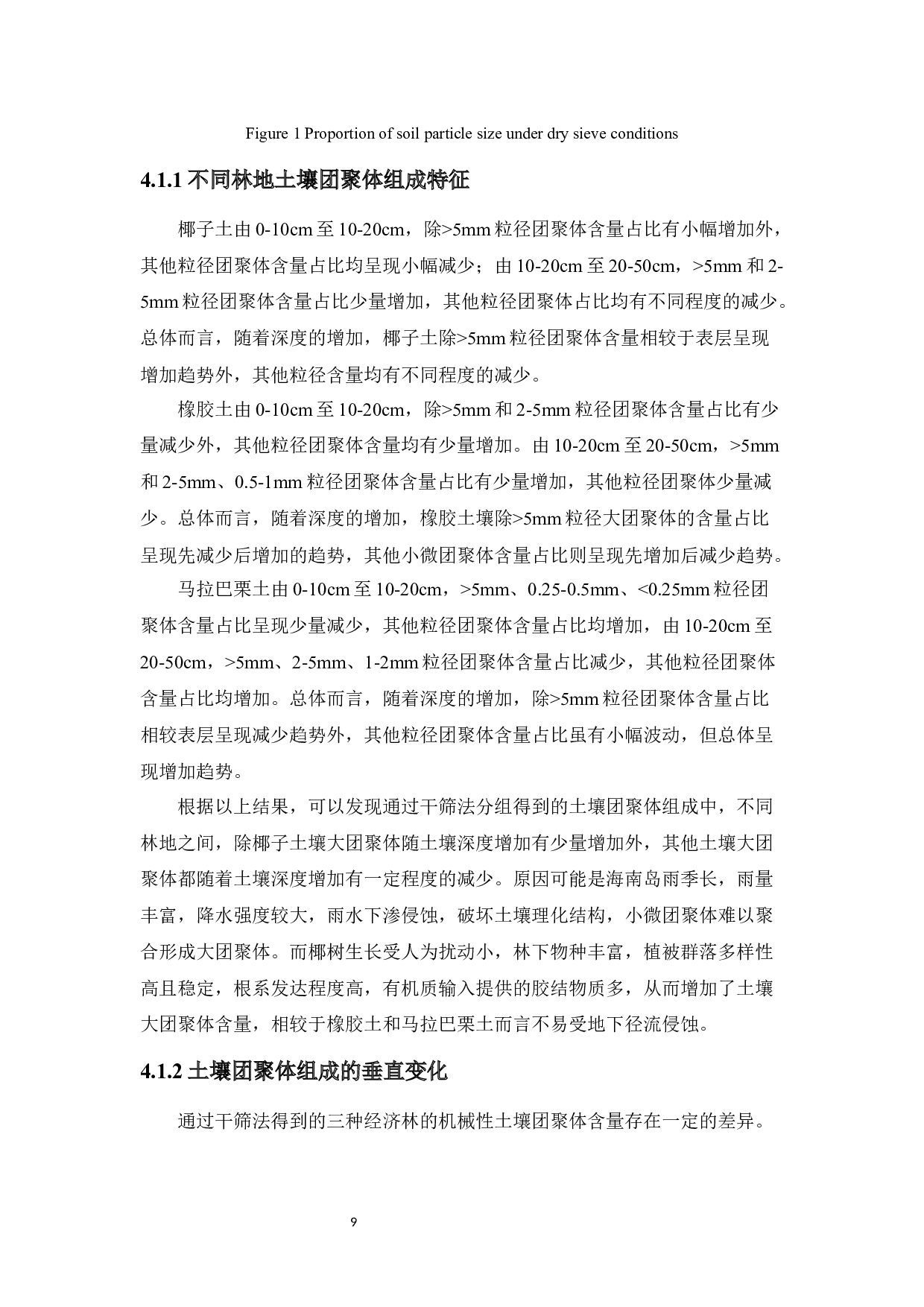 海南岛北部经济林团聚体分布特征分析-8242字.docx 第9页