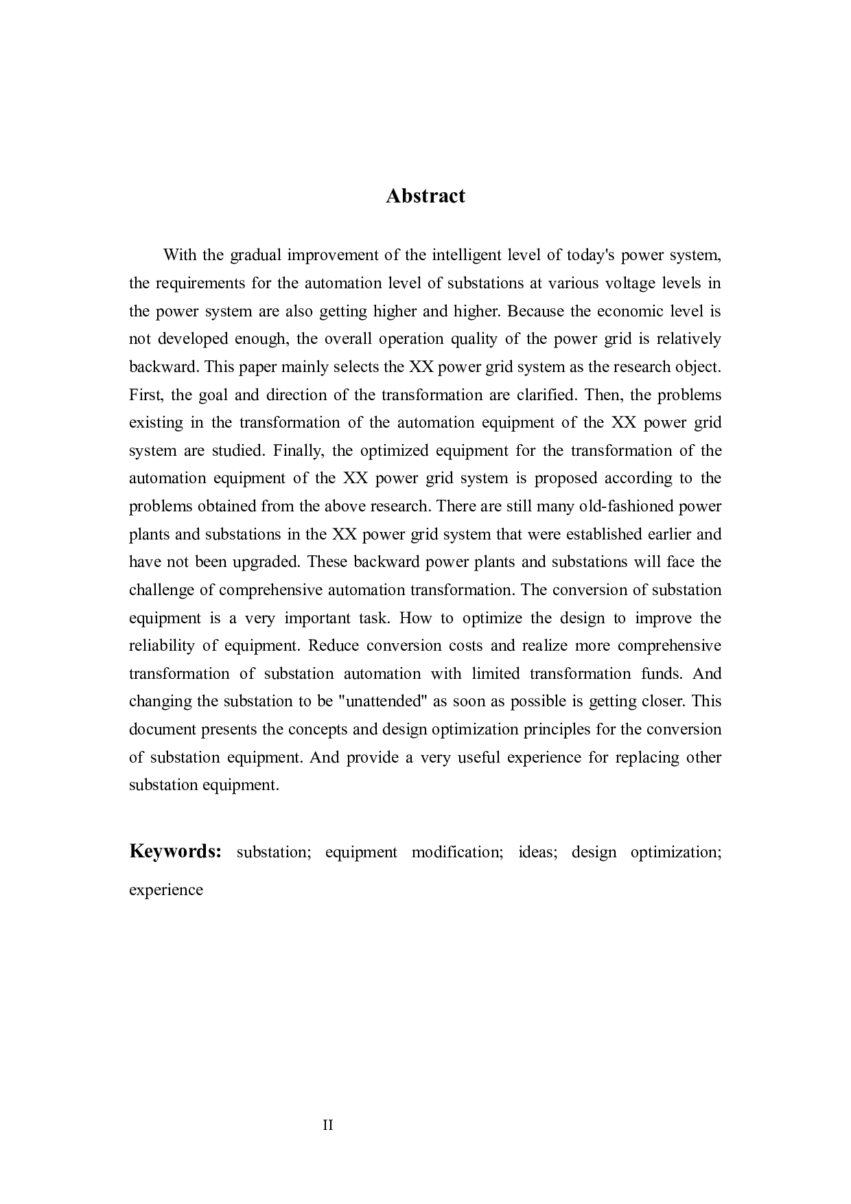 变电站自动化设备改造策略优化研究&mdash;&mdash;XX电网为例-10129字.docx 第2页