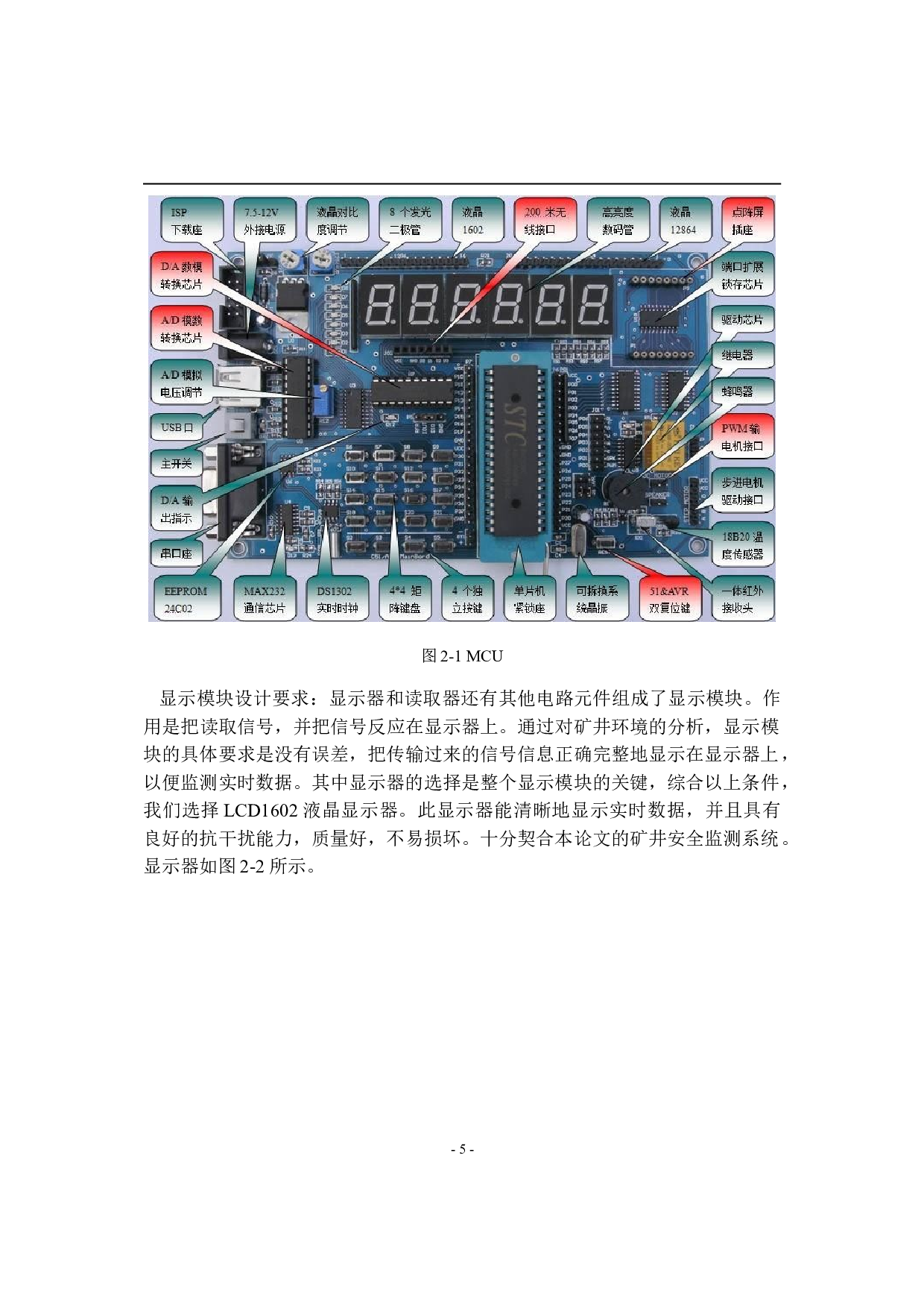 基于单片机技术的矿井安全监测系统的设计-9230字.doc 第10页