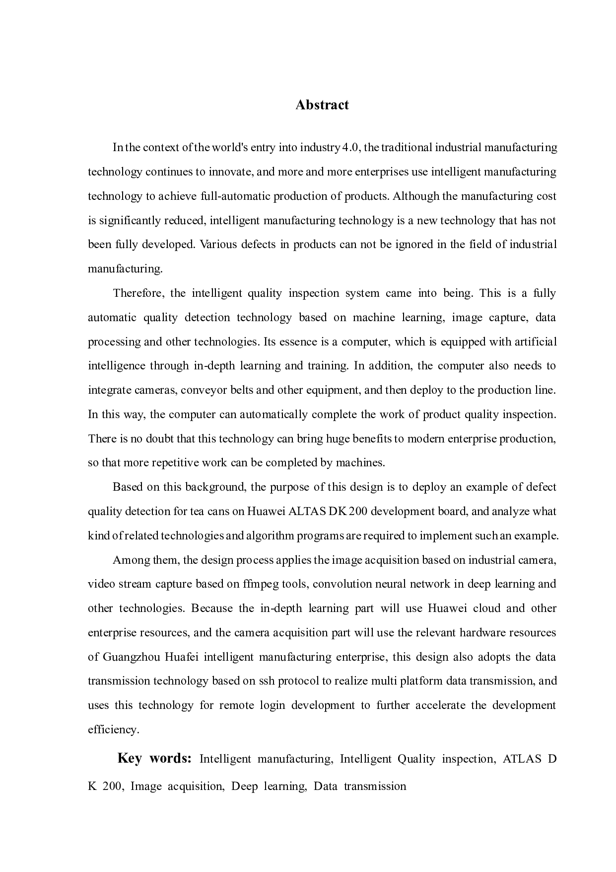 基于华为 ATLAS DK 200 桌面智能质检实验系统-17820字.pdf 第2页