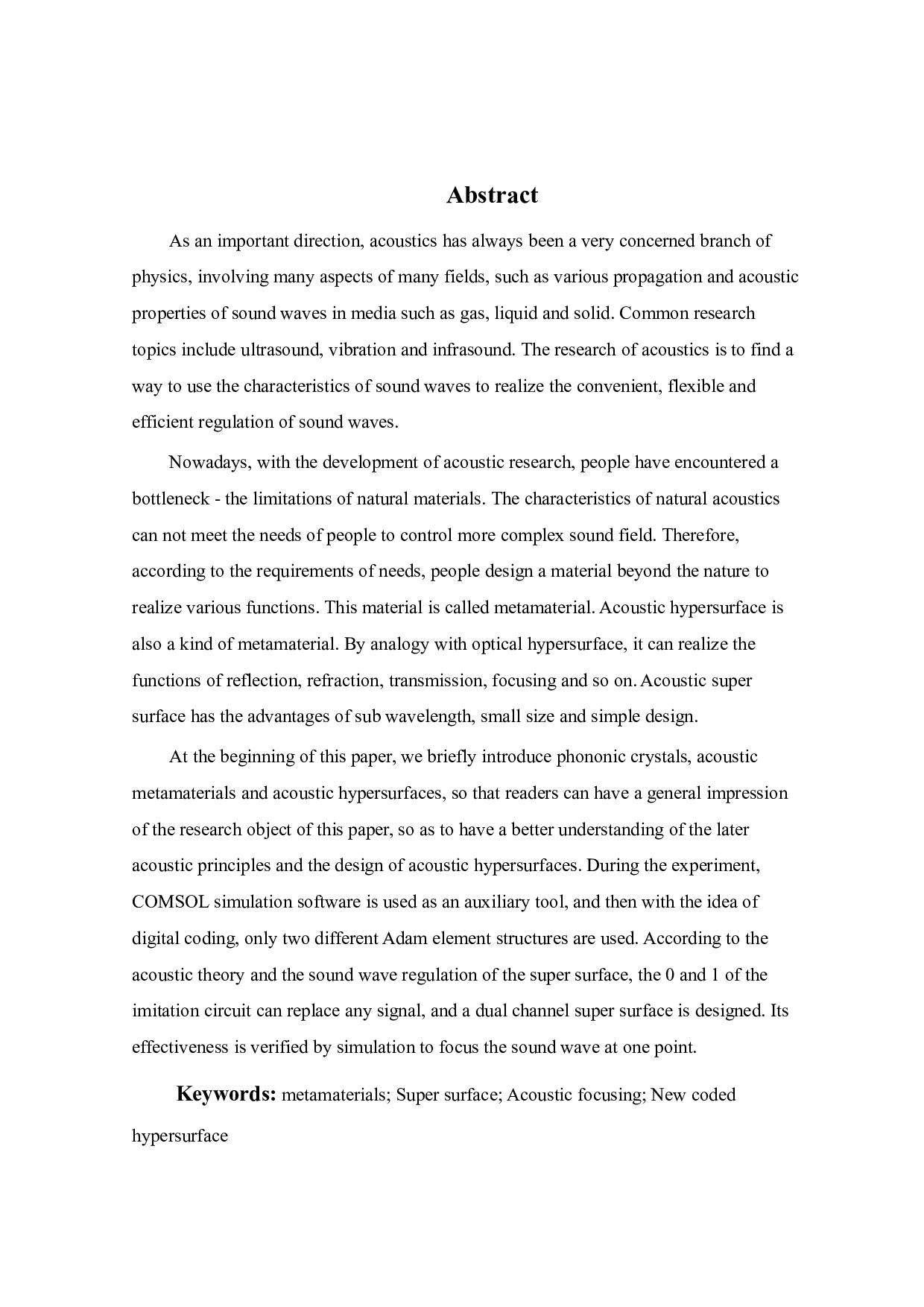 基于编码声学超表面的声聚焦系统设计-12130字.pdf 第2页