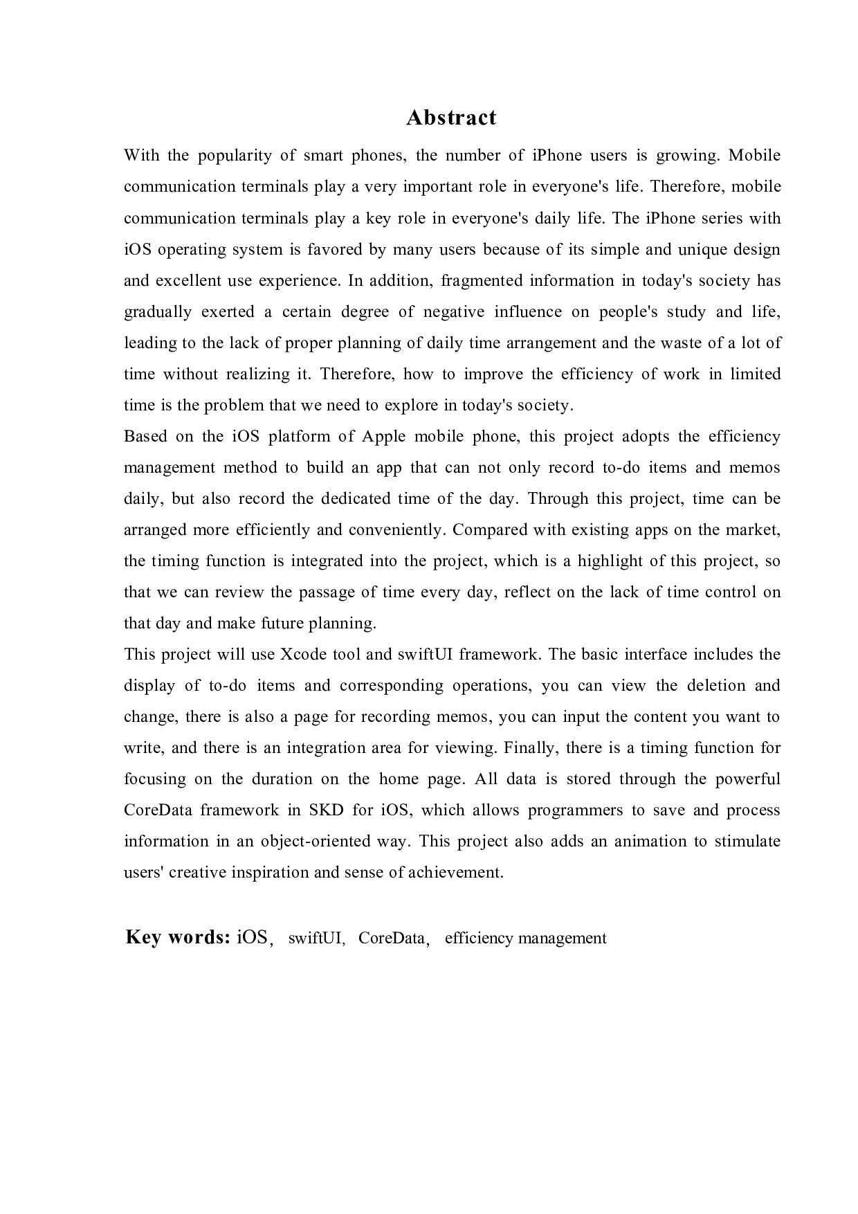 基于iOS平台的效率管理工具的设计与实现-17320字.pdf 第4页