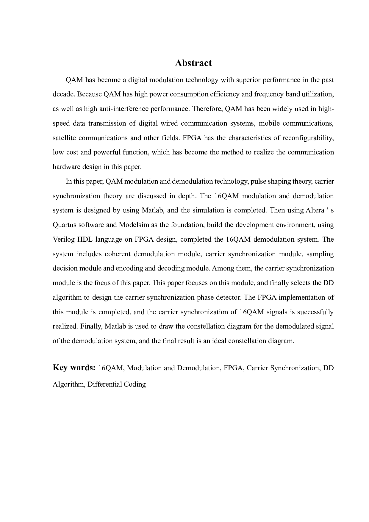 QAM调制解调的FPGA实现-15687字.pdf 第3页