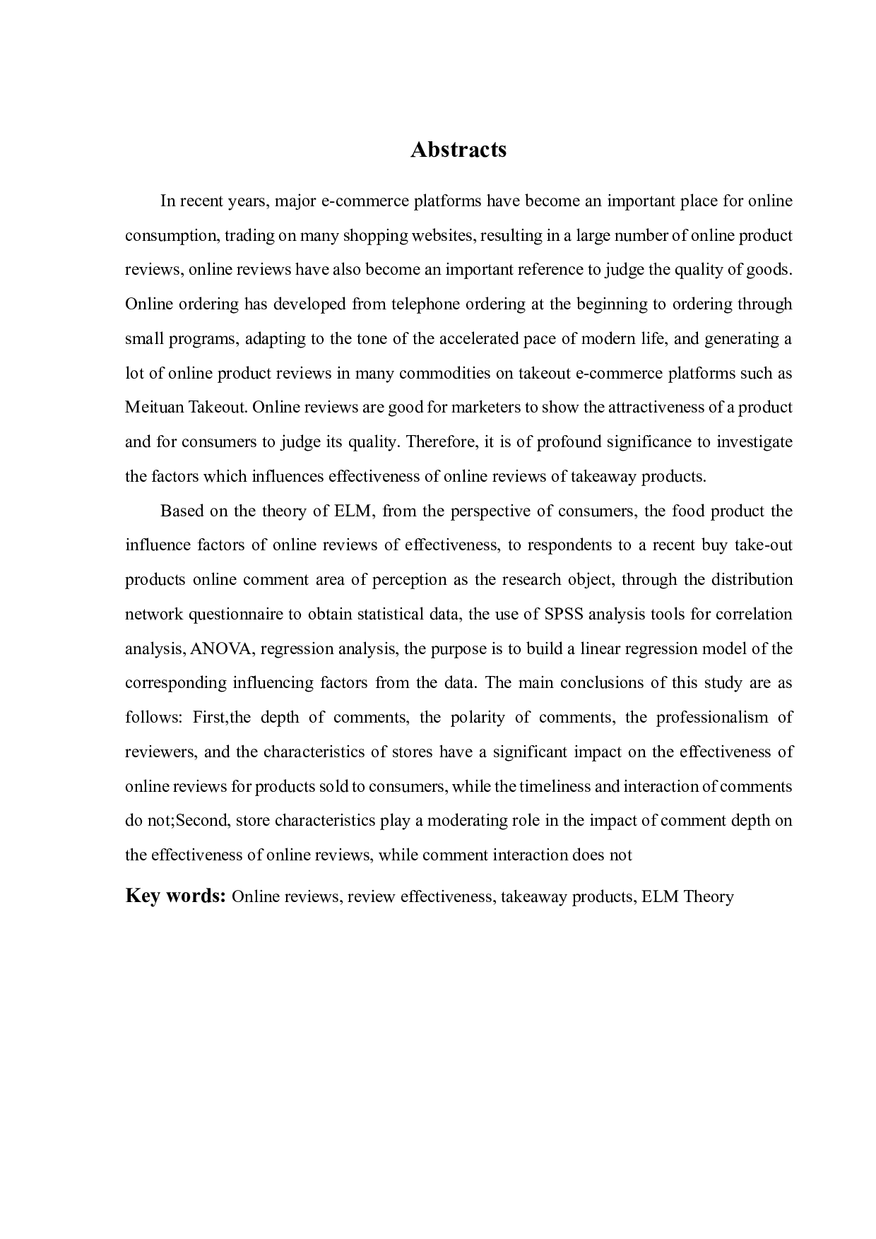 外卖产品在线评论有效性的影响因素研究-19743字.pdf 第1页