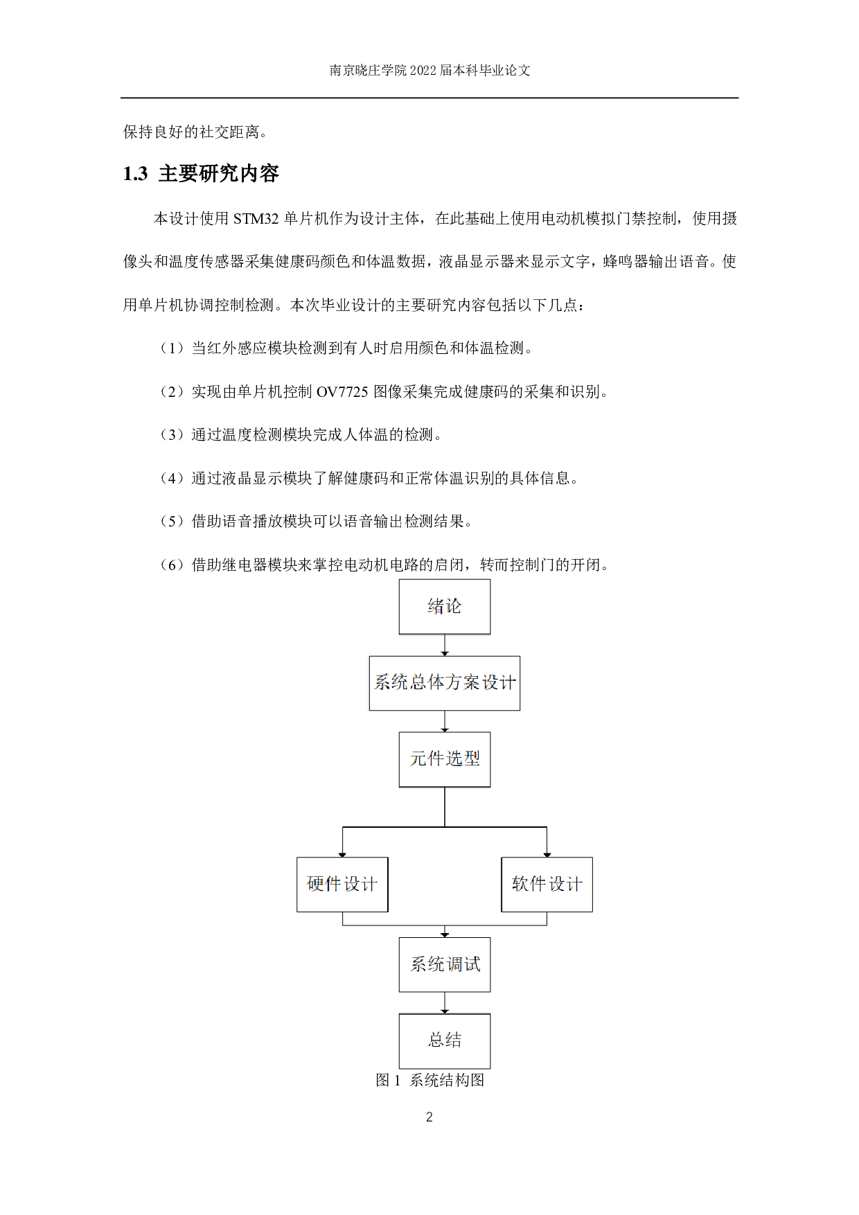 基于 STM32单片机的带健康码及体温检测的门禁系统设计.pdf-13290字.pdf 第6页