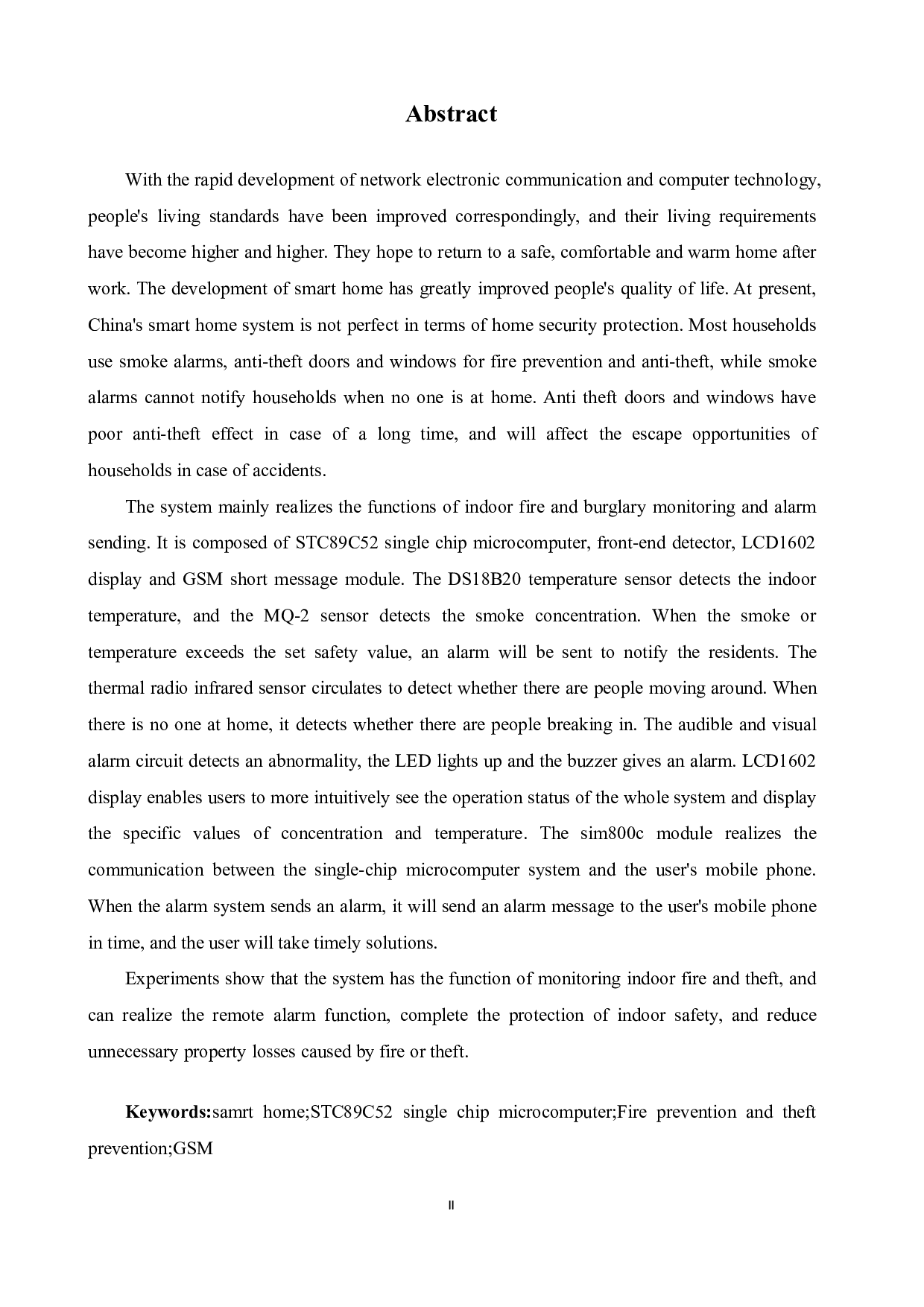 智能家居--防火防盗警报系统-17286字.pdf 第2页