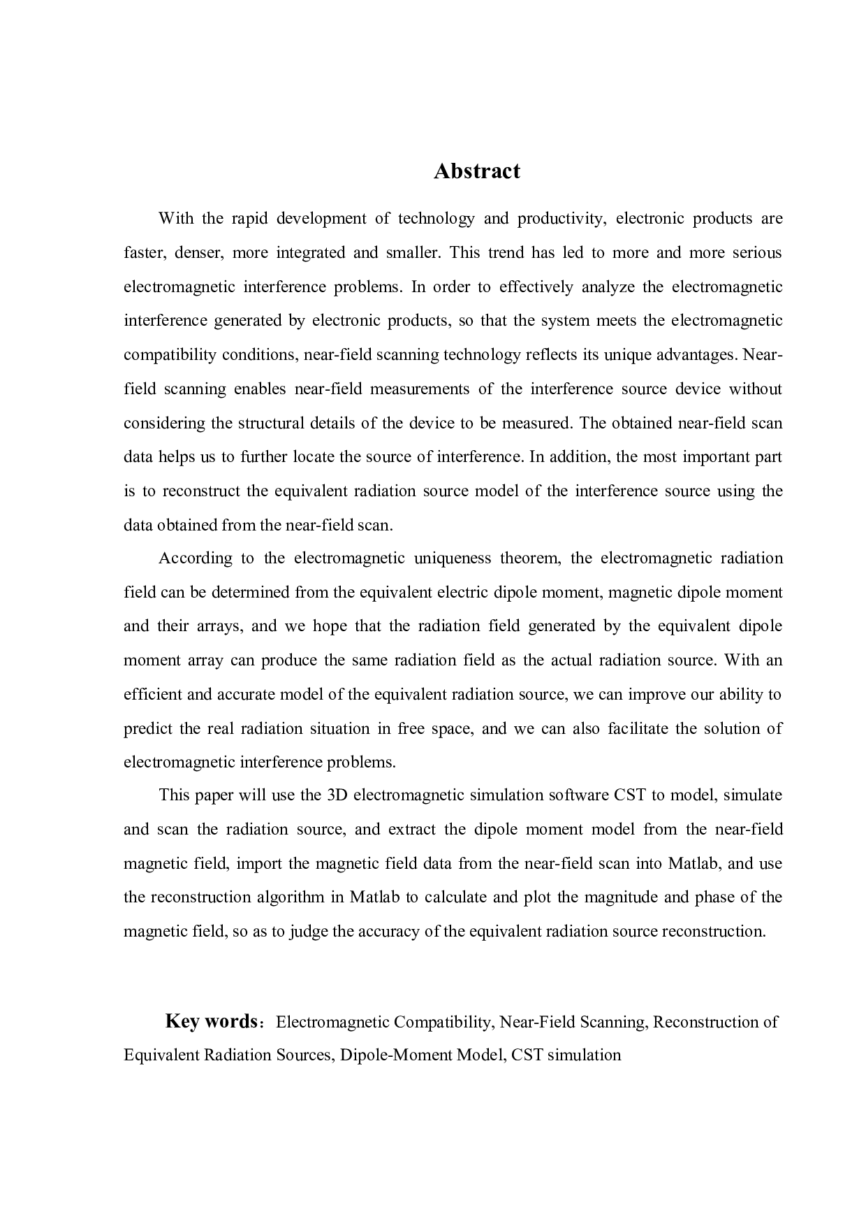 基于近场扫描的等效辐射源重构算法研究-16550字.docx 第4页