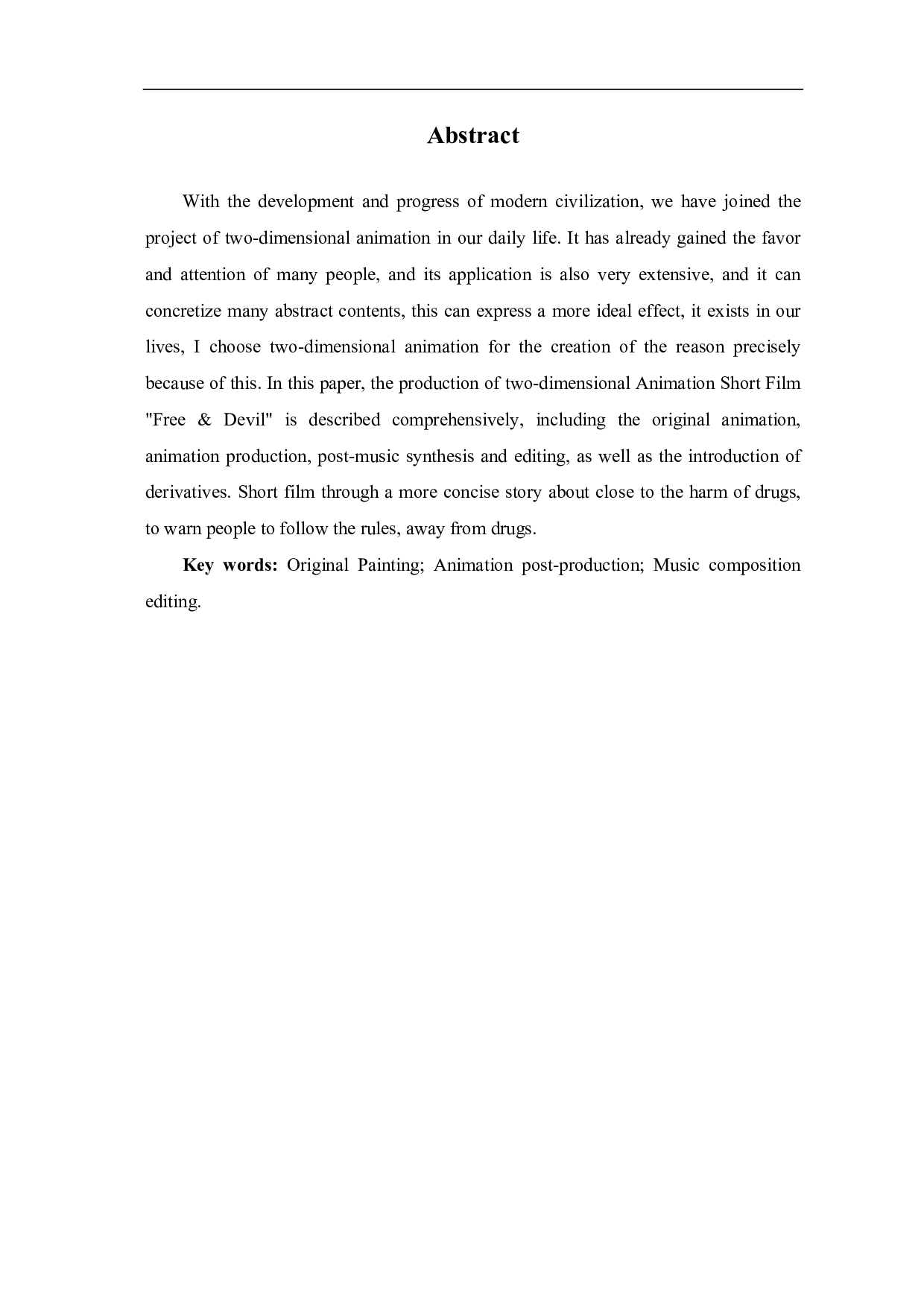 二维动画《Free & Devil》的中后期制作-3361字.pdf 第1页