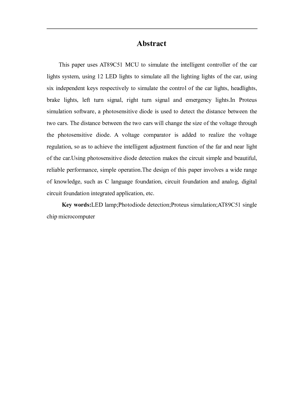 基于单片机的车灯控制-7290字.pdf 第1页